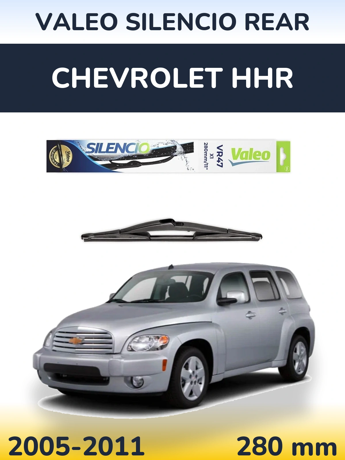 Задний дворник Valeo Silencio Rear 280 мм для Chevrolet HHR 2005-2011
