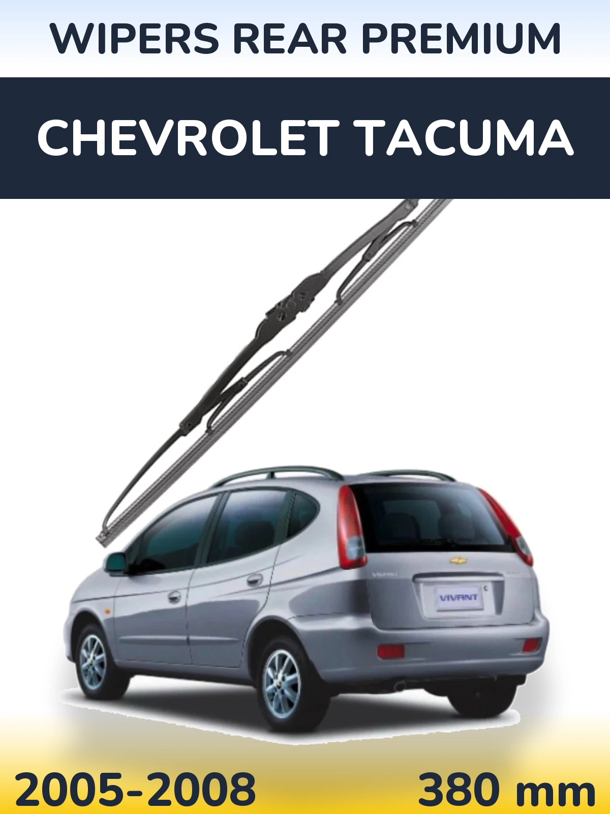Tylna wycieraczka WIPERS REAR PREMIUM 380 mm do Chevrolet Tacuma 2005-2008