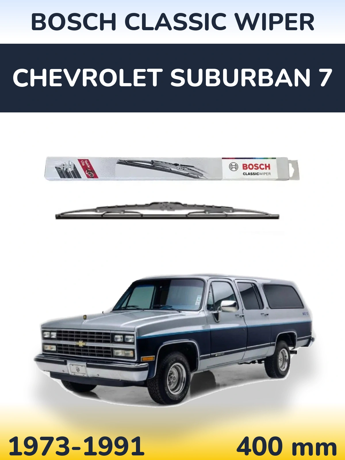 Tylna wycieraczka BOSCH Classic Wiper 400 mm do Chevrolet Suburban 7 1973-1991