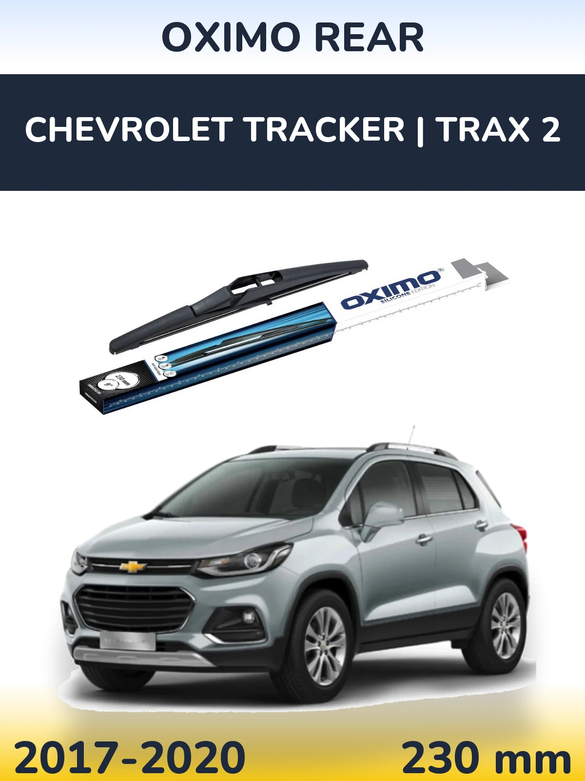 Rear wiper blade Oximo Rear 230 mm for Chevrolet Tracker | Trax 2 2017-2020