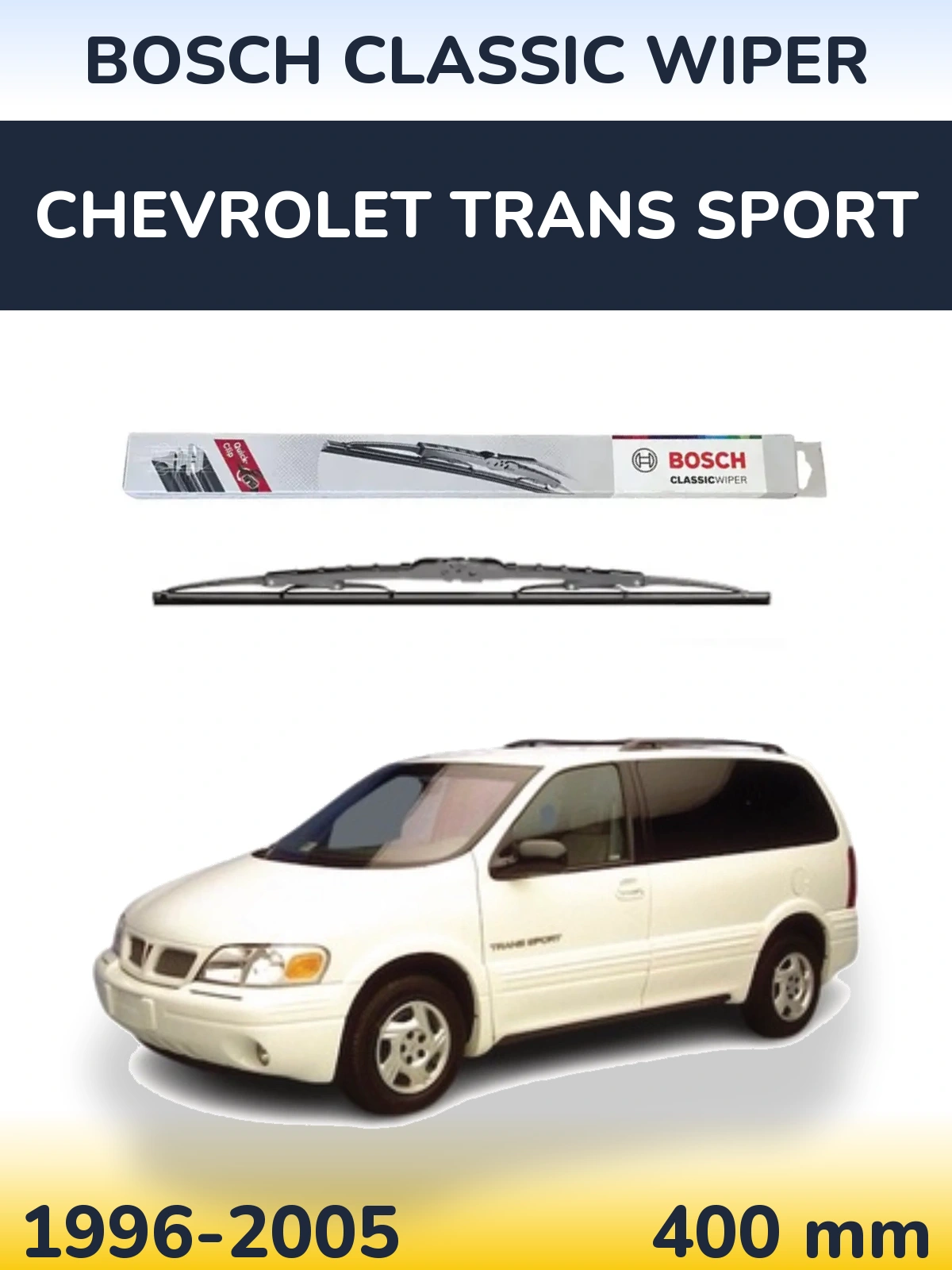 Tylna wycieraczka BOSCH Classic Wiper 400 mm do Chevrolet Trans Sport 1996-2005