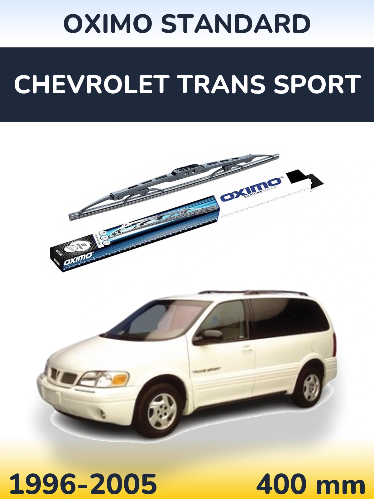 Rear wiper blade Oximo Standard 400 mm for Chevrolet Trans Sport 1996-2005