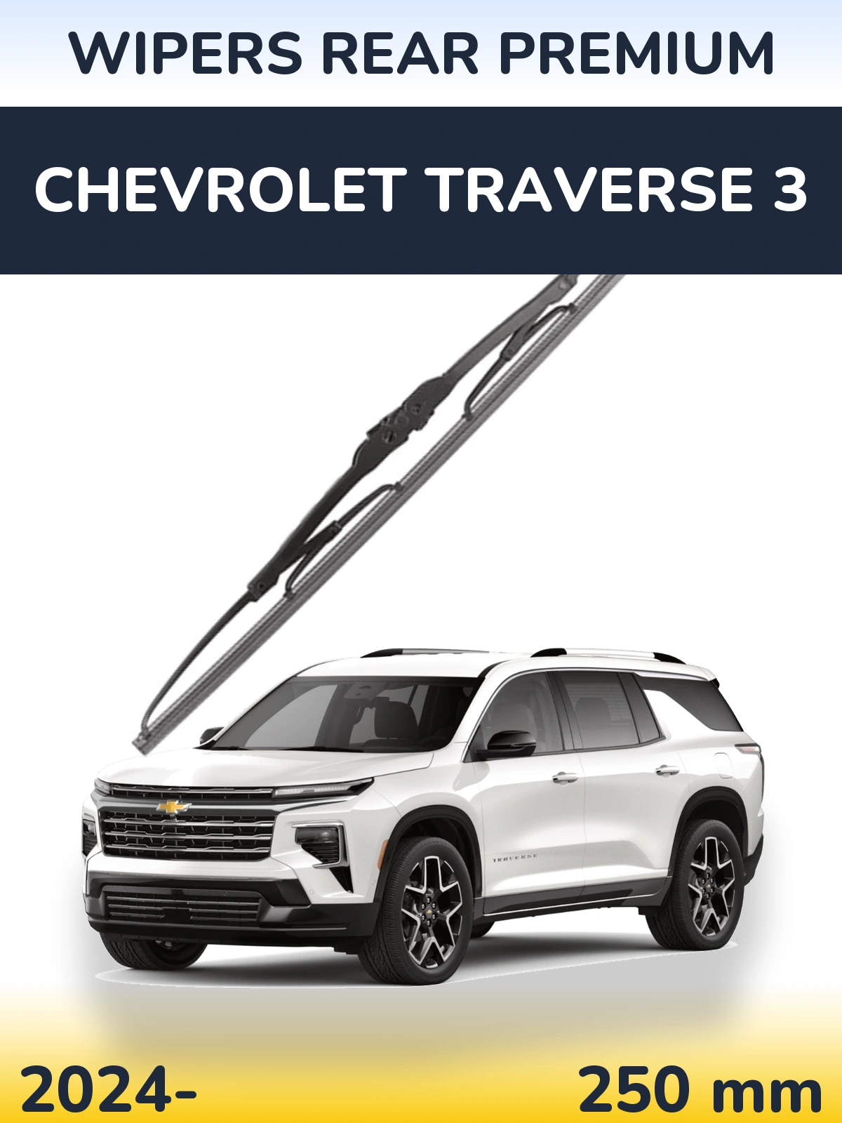 Tylna wycieraczka WIPERS REAR PREMIUM 250 mm do Chevrolet Traverse 3 2024-2026