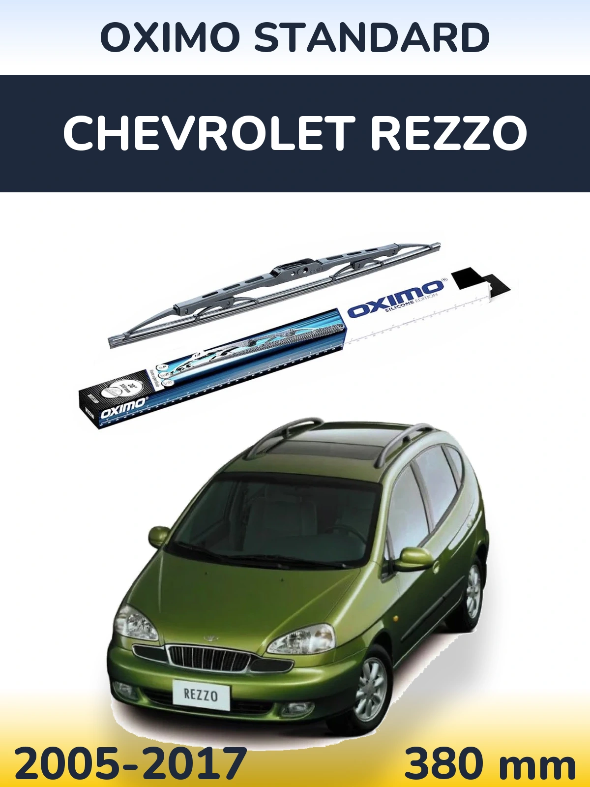 Tylna wycieraczka Oximo Standard 375 mm do Chevrolet Rezzo 2005-2017