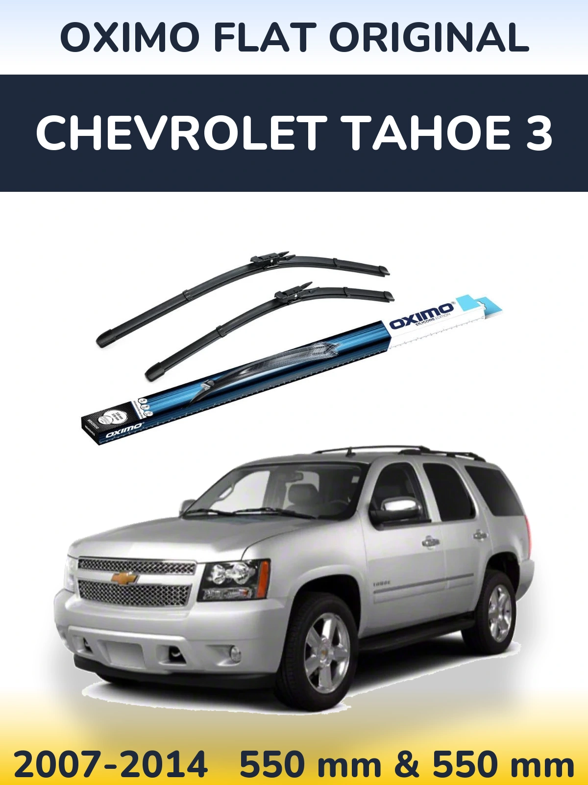 Комплект передних дворников Oximo Flat Original 550 & 550 мм для Chevrolet Tahoe 3 2007-2014