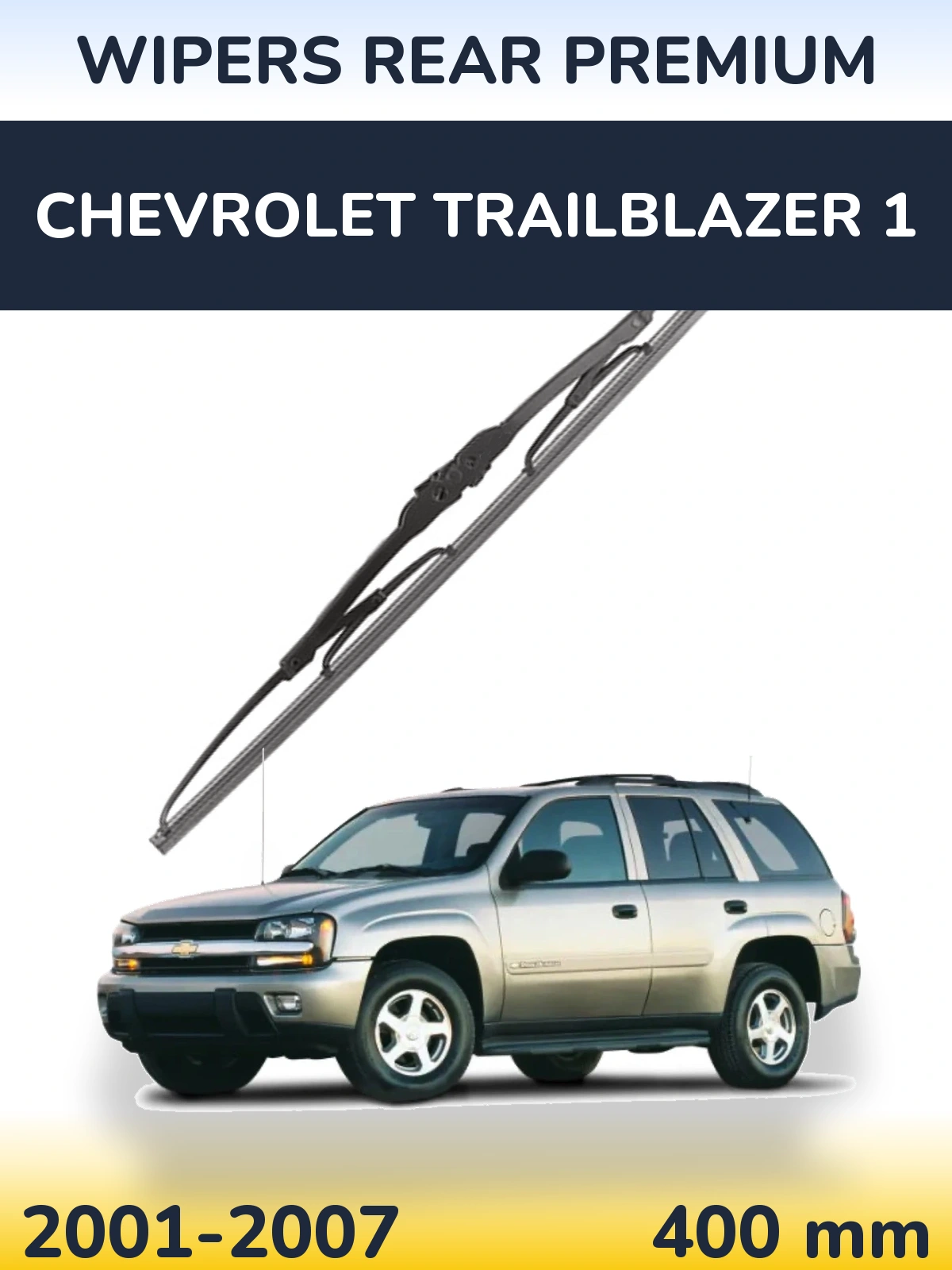 Rear wiper blade WIPERS REAR PREMIUM 400 mm for Chevrolet TrailBlazer 1 2001-2007