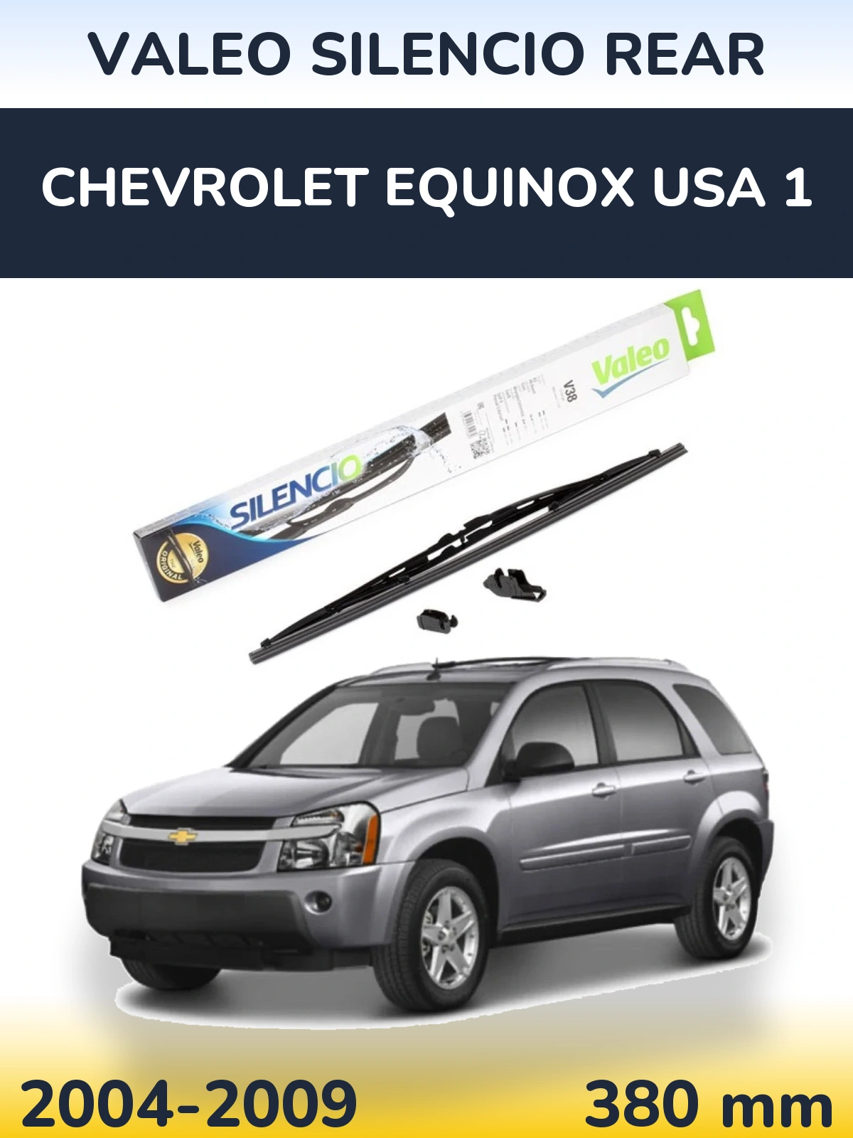 Tylna wycieraczka Valeo Silencio Rear 380 mm do Chevrolet Equinox USA 1 2004-2009