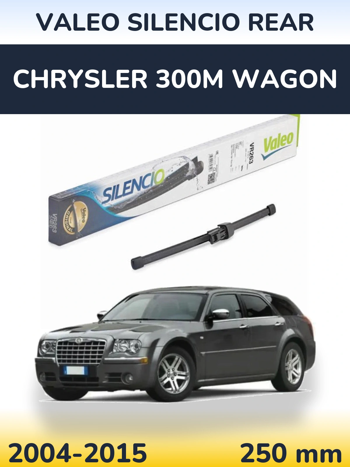 Tylna wycieraczka Valeo Silencio Rear 250 mm do Chrysler 300M Wagon 2004-2015