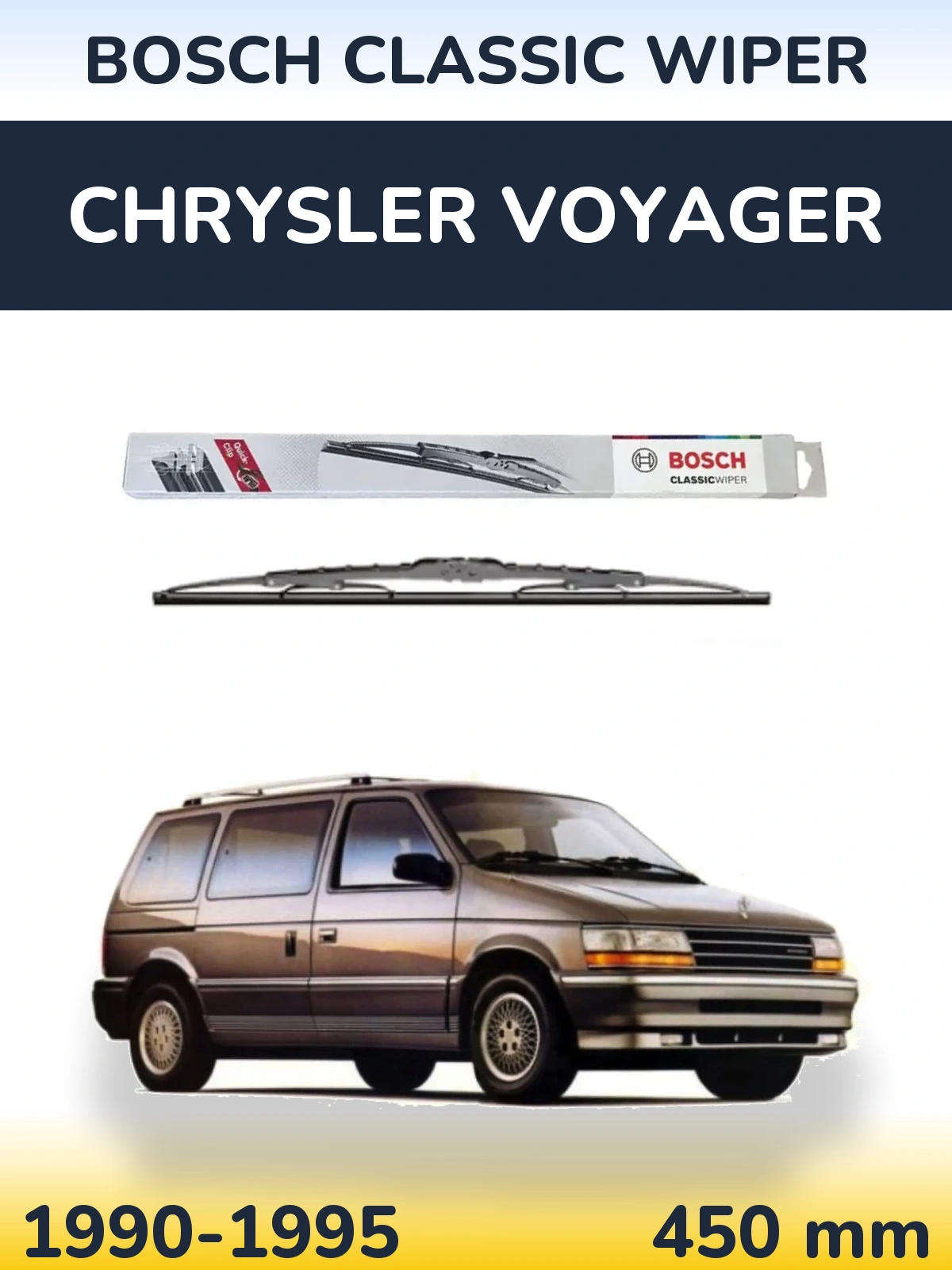 Tylna wycieraczka BOSCH Classic Wiper 450 mm do Chrysler Voyager 1990-1995
