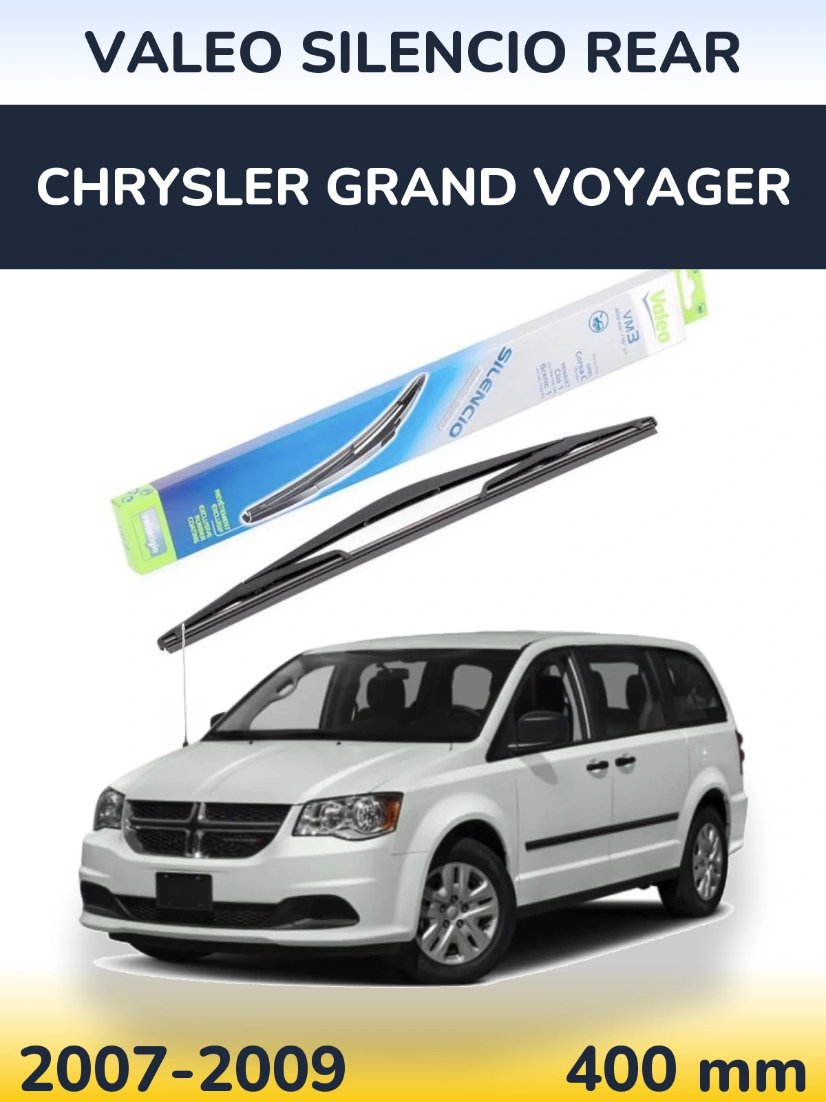 Tylna wycieraczka Valeo Silencio Rear 400 mm do Chrysler Grand Voyager 2007-2009