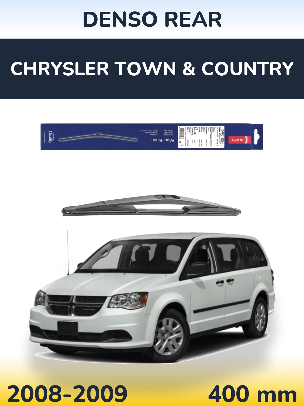 Задний дворник Denso Rear 400 мм для Chrysler Town & Country 2008-2009