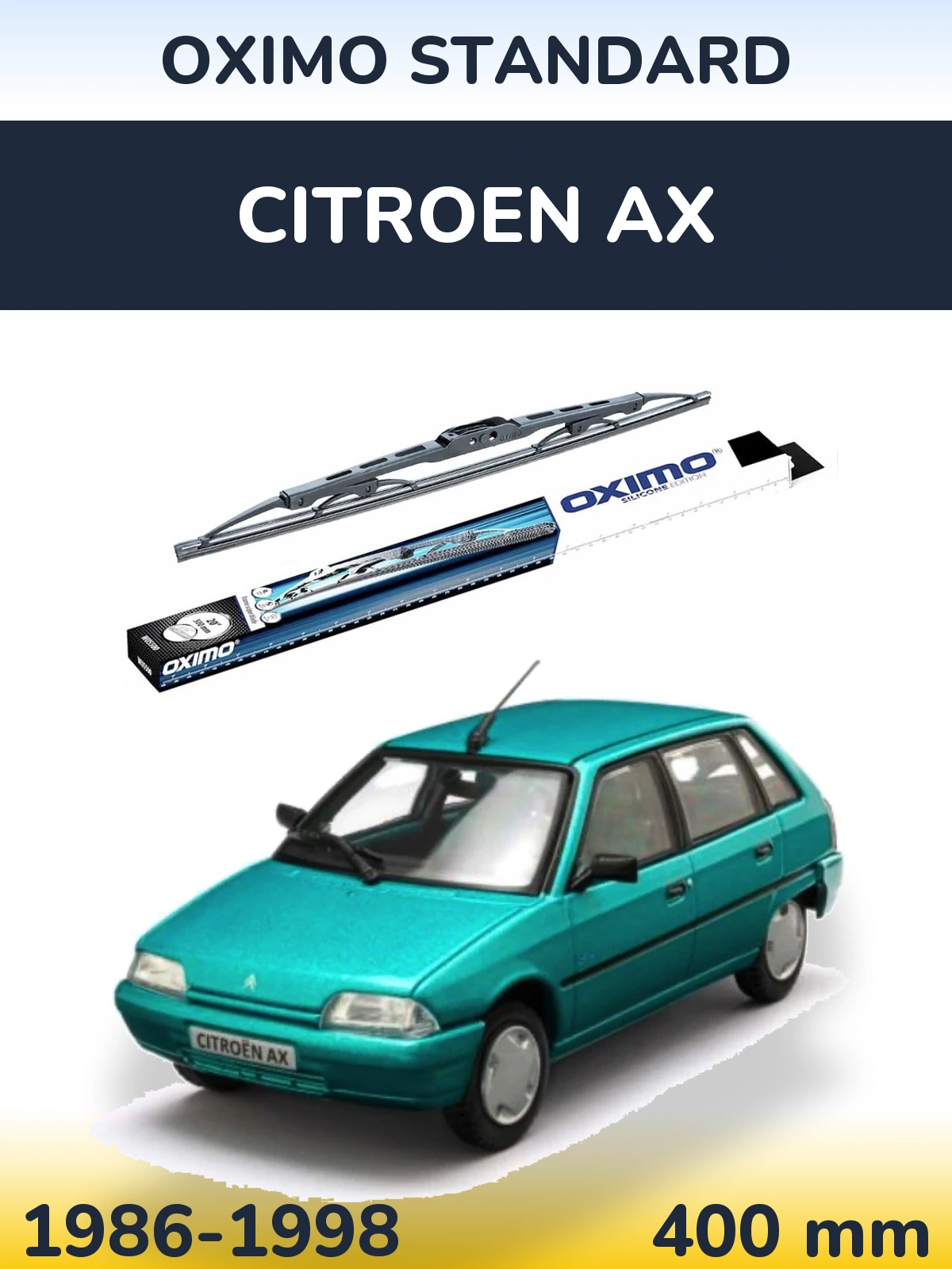 Tylna wycieraczka Oximo Standard 400 mm do Citroen AX 1986-1998