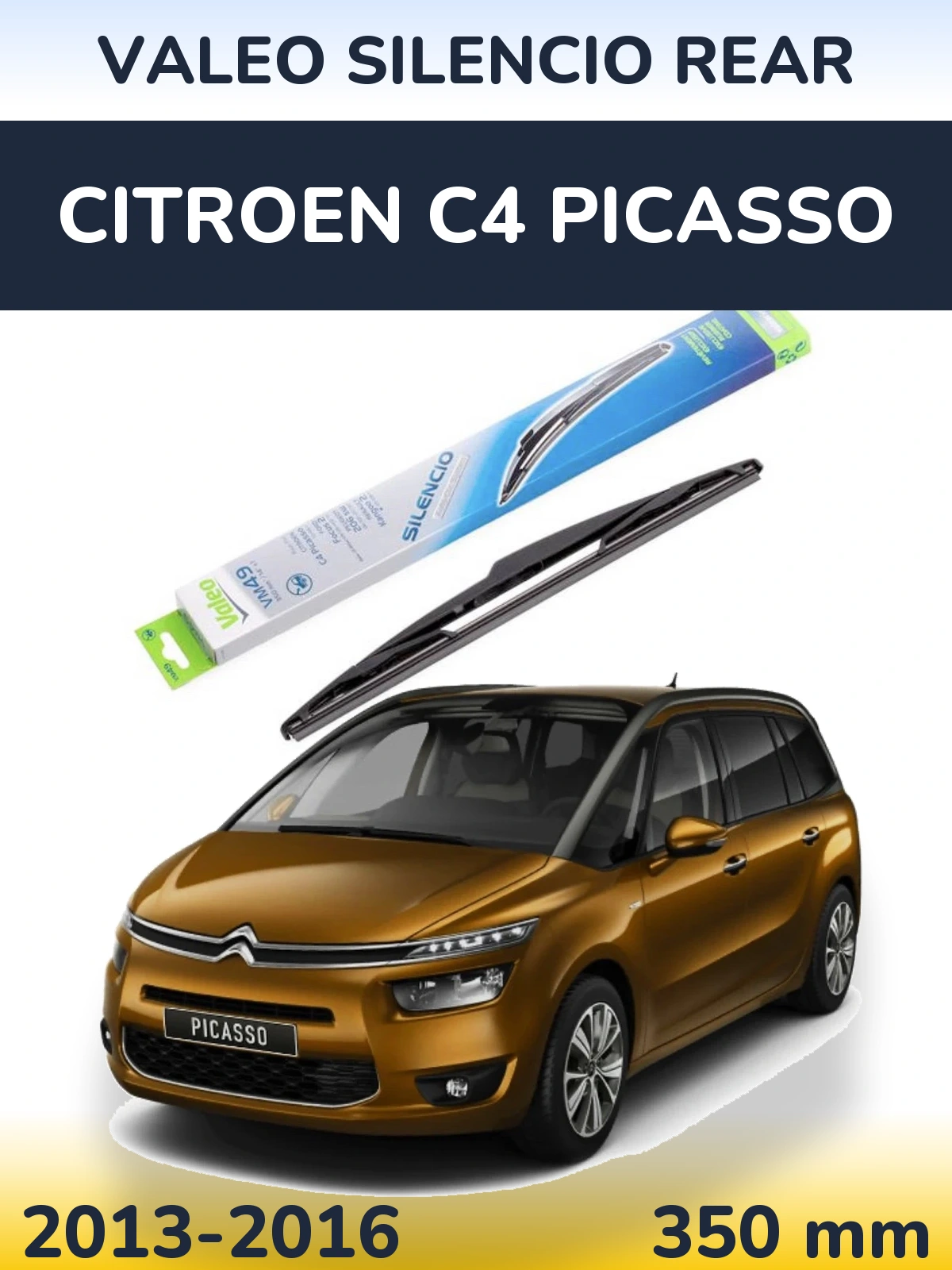 Tylna wycieraczka Valeo Silencio Rear 350 mm do Citroen C4 Picasso 2013-2016