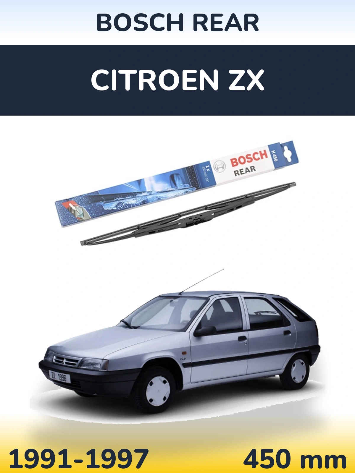 Tylna wycieraczka BOSCH Rear 450 mm do Citroen ZX 1991-1997