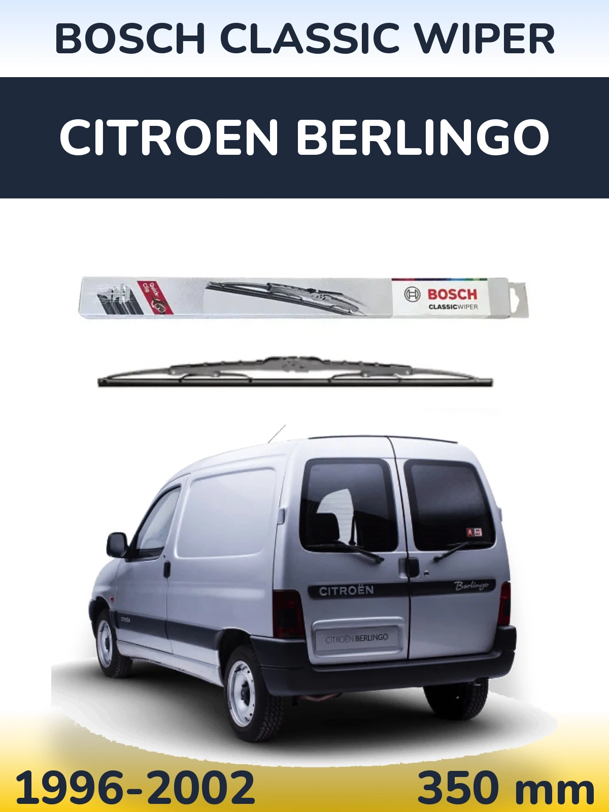 Tylna wycieraczka BOSCH Classic Wiper 340 mm do Citroen Berlingo 1996-2002