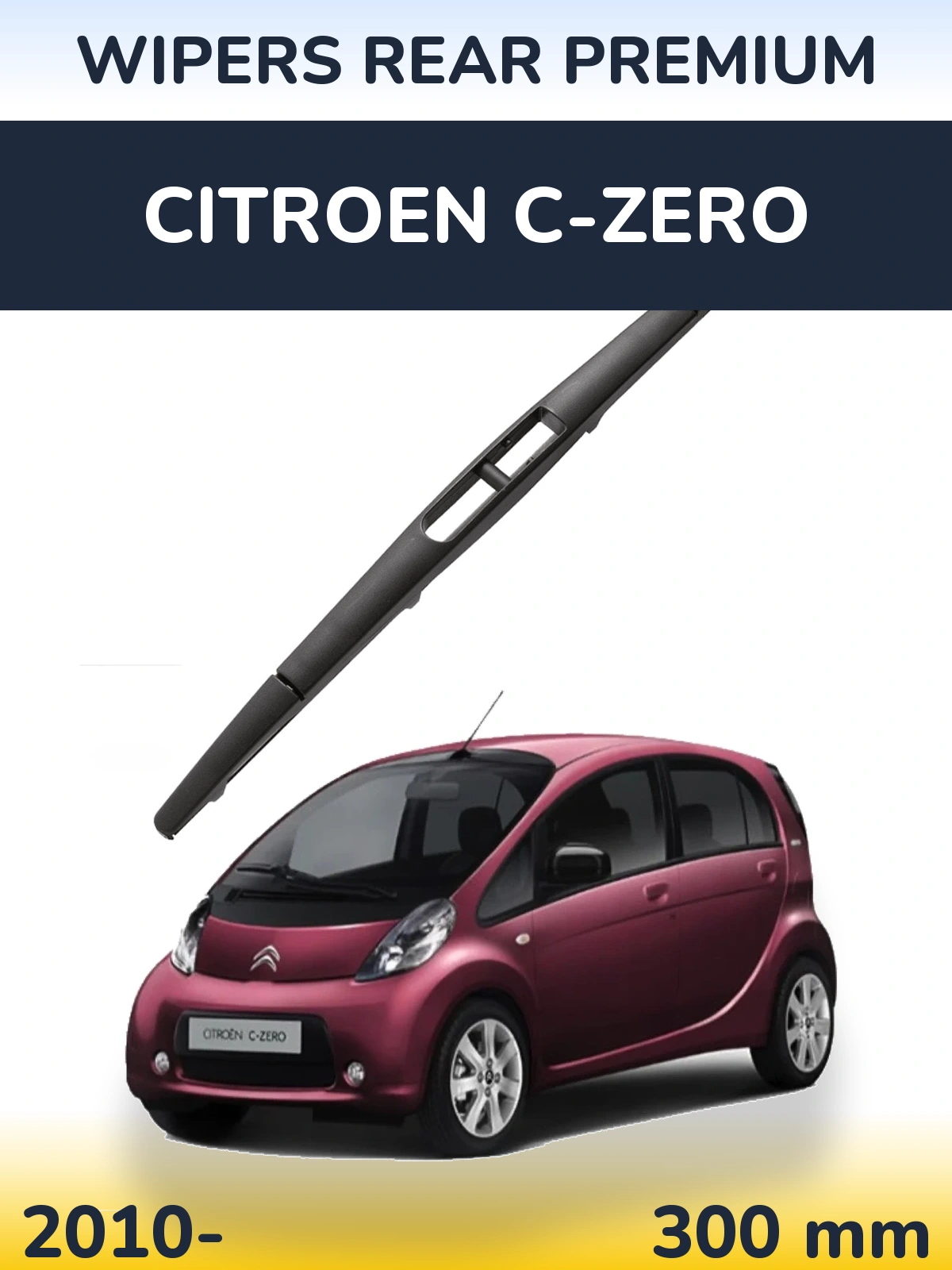 Rear wiper blade WIPERS REAR PREMIUM 300 mm for Citroen C-Zero 2010-2026