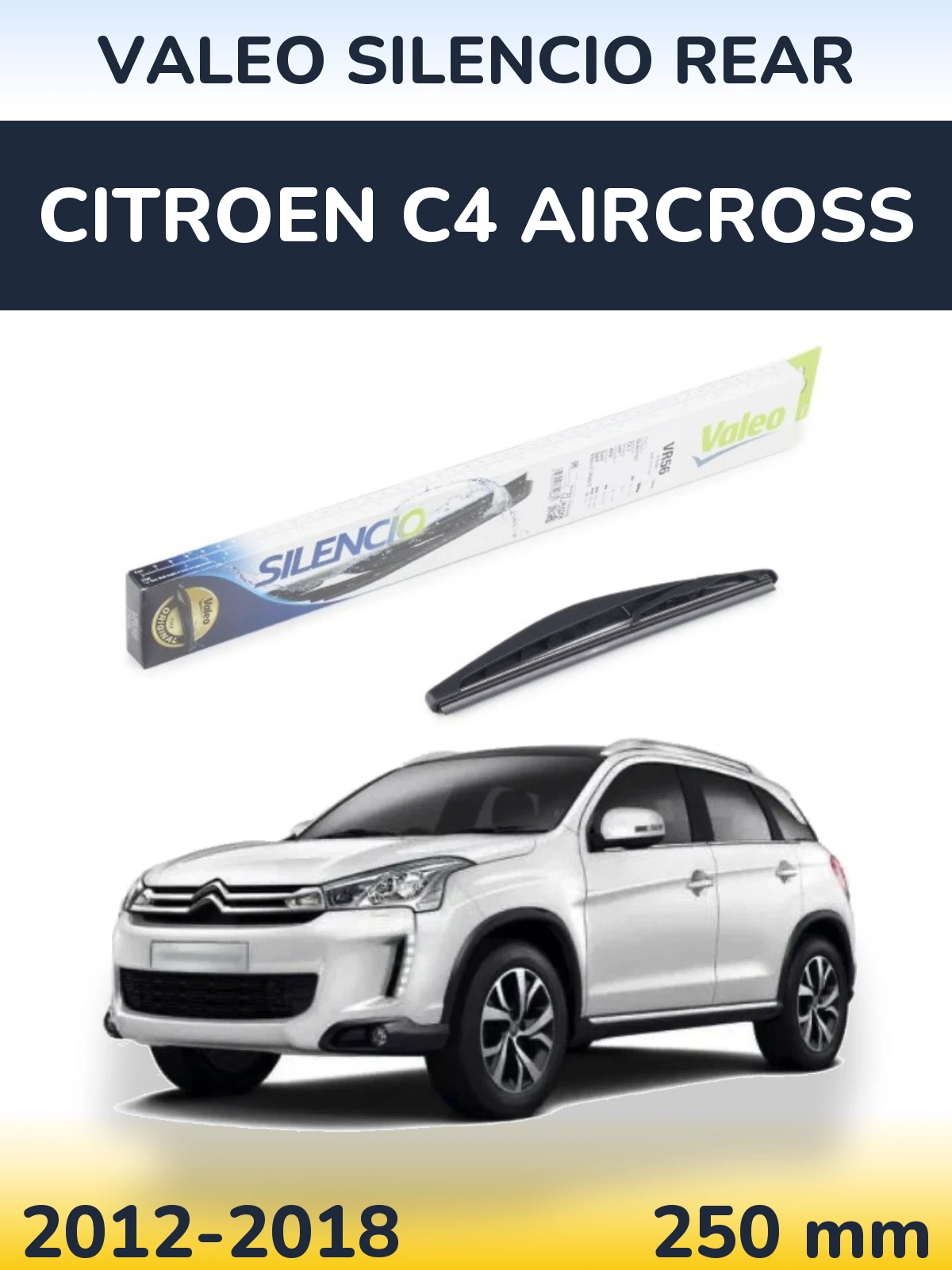 Tylna wycieraczka Valeo Silencio Rear 240 mm do Citroen C4 Aircross 2012-2018