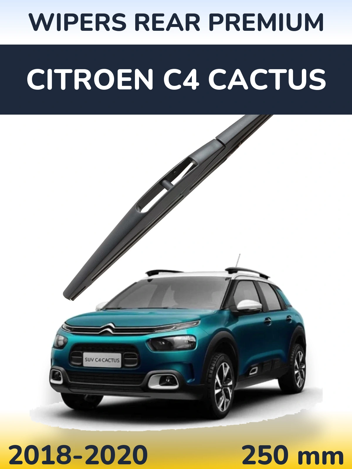 Задний дворник WIPERS REAR PREMIUM 250 мм для Citroen C4 Cactus 2018-2020