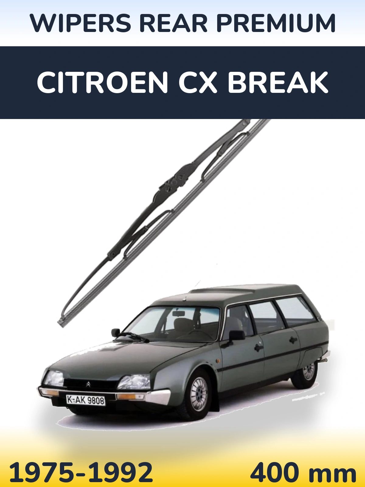 Tylna wycieraczka WIPERS REAR PREMIUM 400 mm do Citroen CX Break 1975-1992