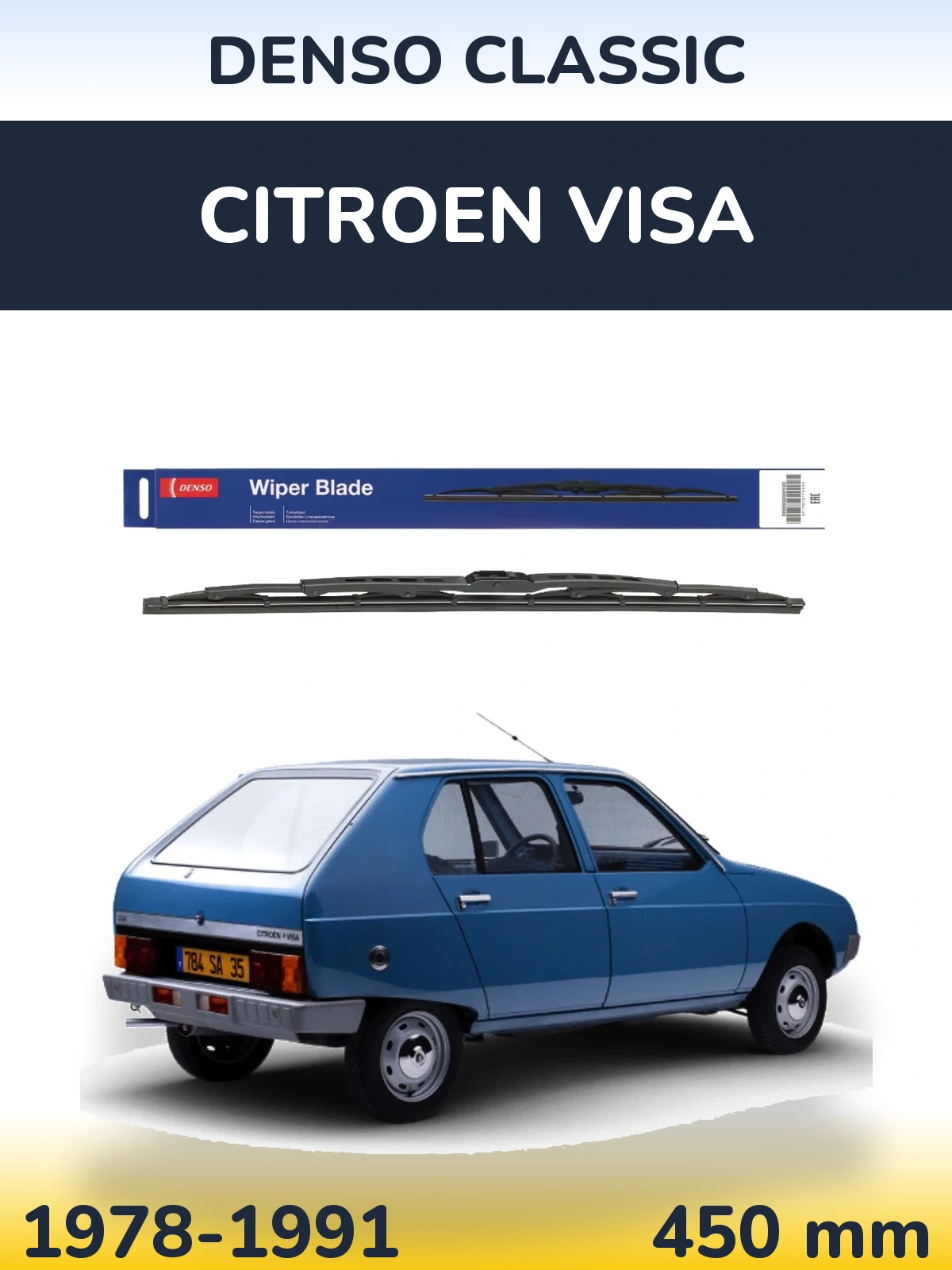 Przednia wycieraczka Denso Classic 450 mm do Citroen Visa 1978-1991