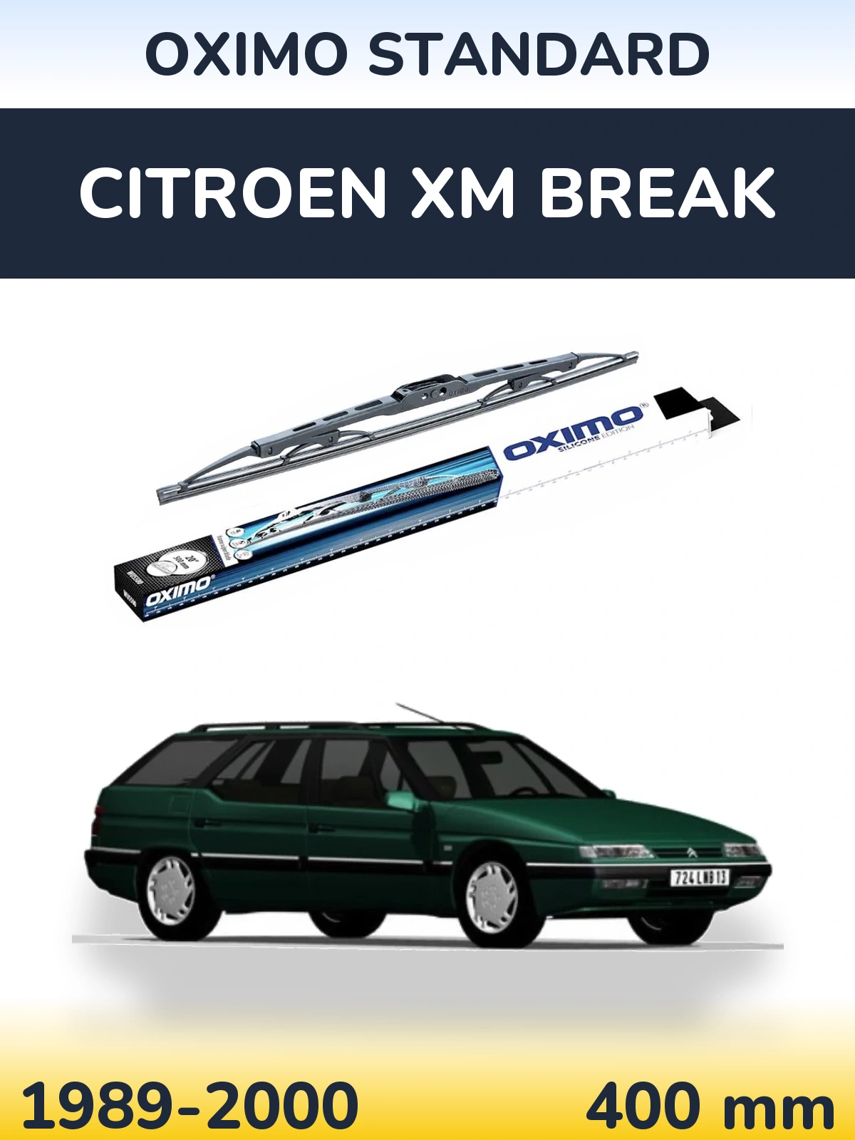 Tylna wycieraczka Oximo Standard 400 mm do Citroen XM Break 1989-2000