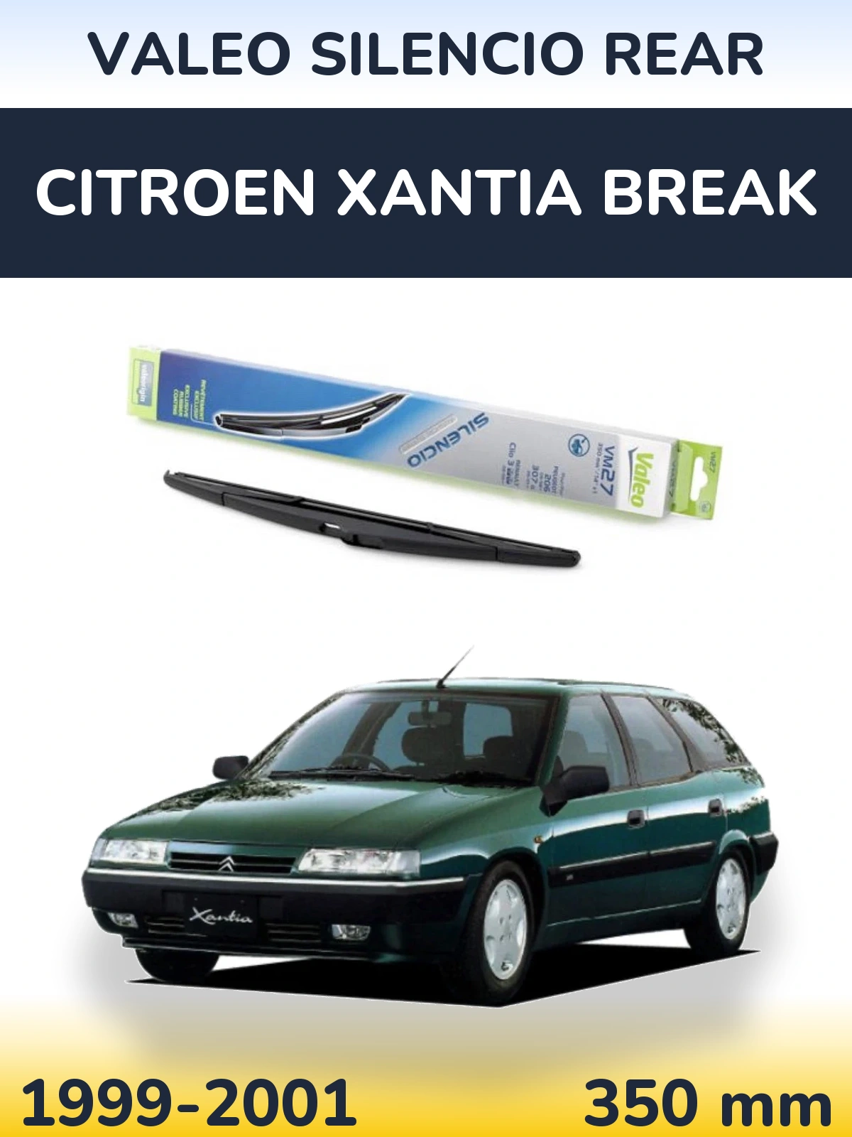Tylna wycieraczka Valeo Silencio Rear 350 mm do Citroen Xantia Break 1999-2001