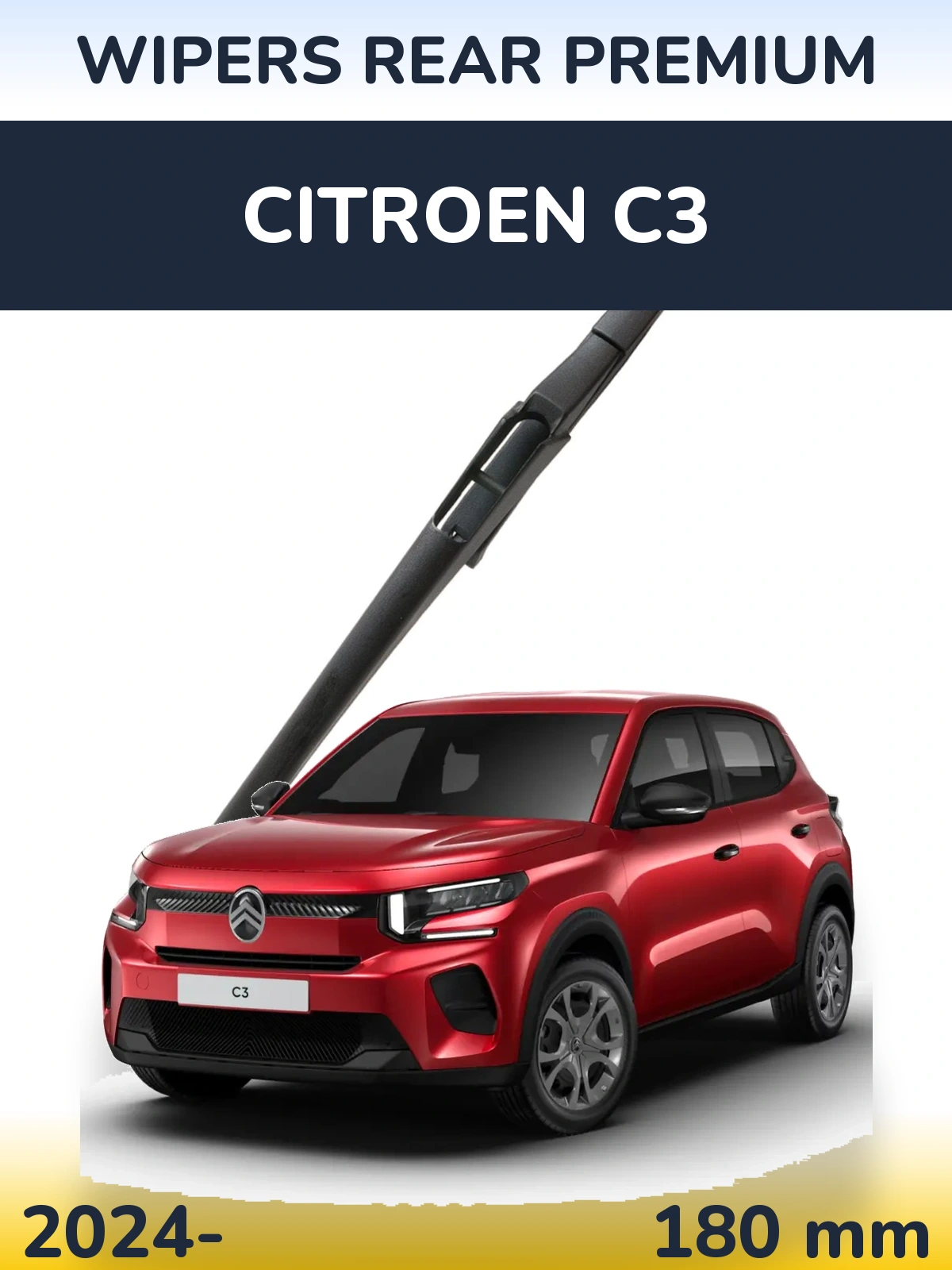Tylna wycieraczka WIPERS REAR PREMIUM 180 mm do Citroen C3 2024-2026