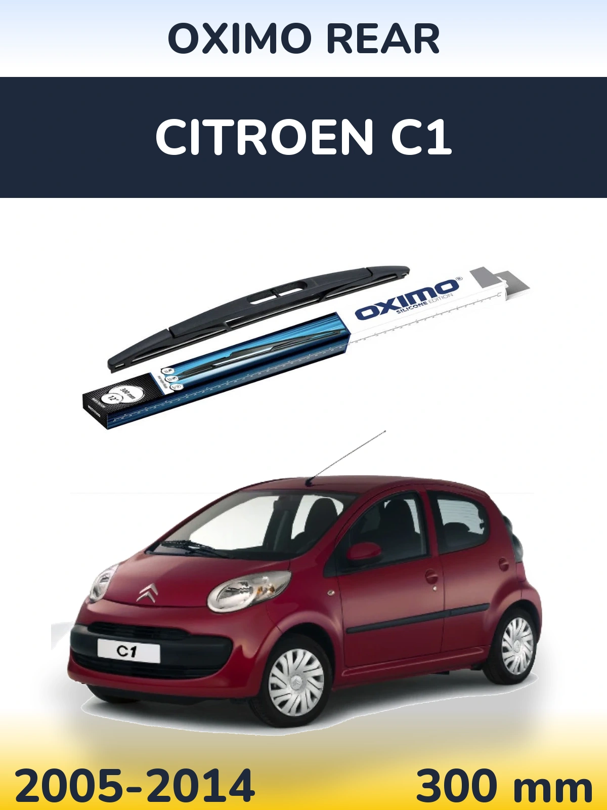 Tylna wycieraczka Oximo Rear 300 mm do Citroen C1 2005-2014