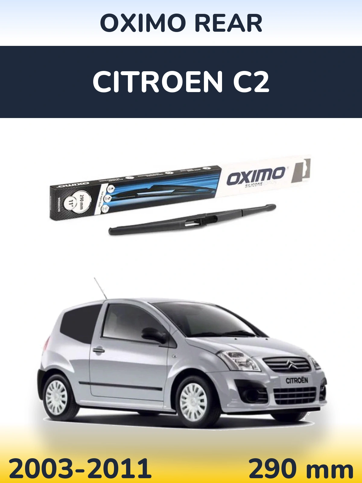 Tylna wycieraczka Oximo Rear 290 mm do Citroen C2 2003-2011