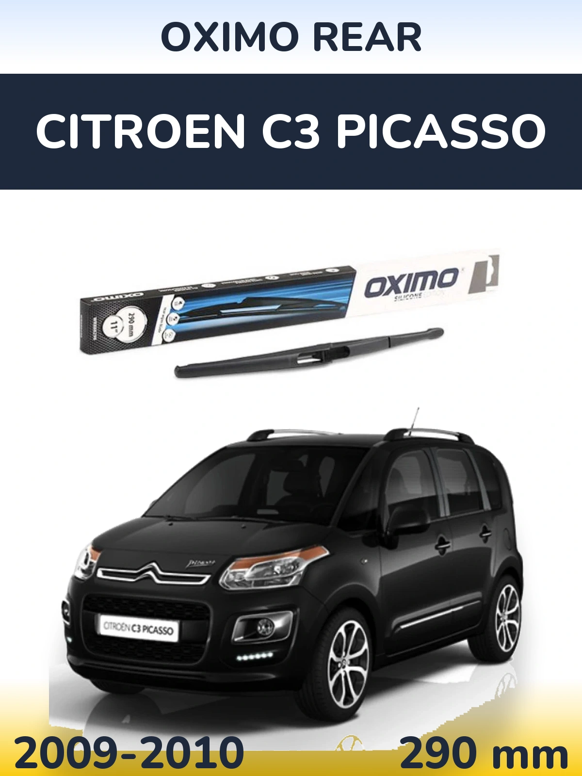 Tylna wycieraczka Oximo Rear 290 mm do Citroen C3 Picasso 2009-2010