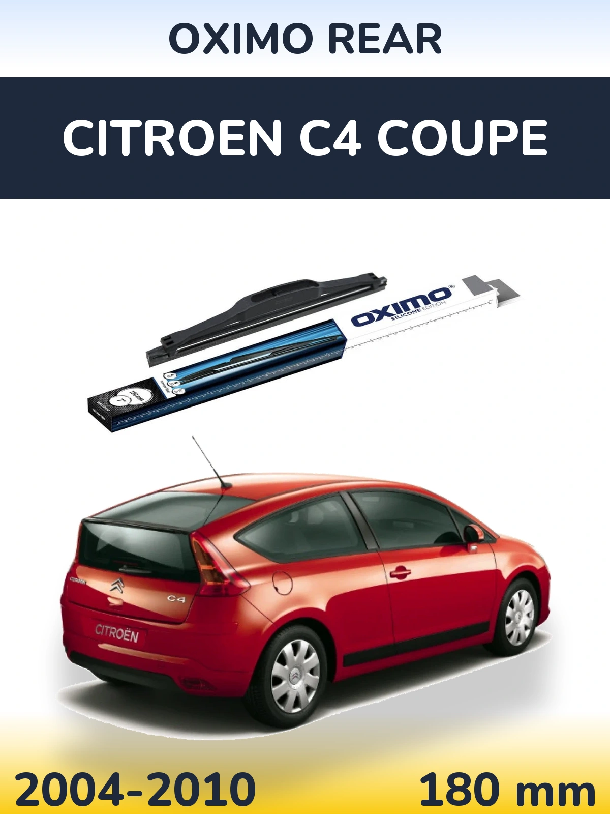 Задний дворник Oximo Rear 180 мм для Citroen C4 Coupe 2004-2010