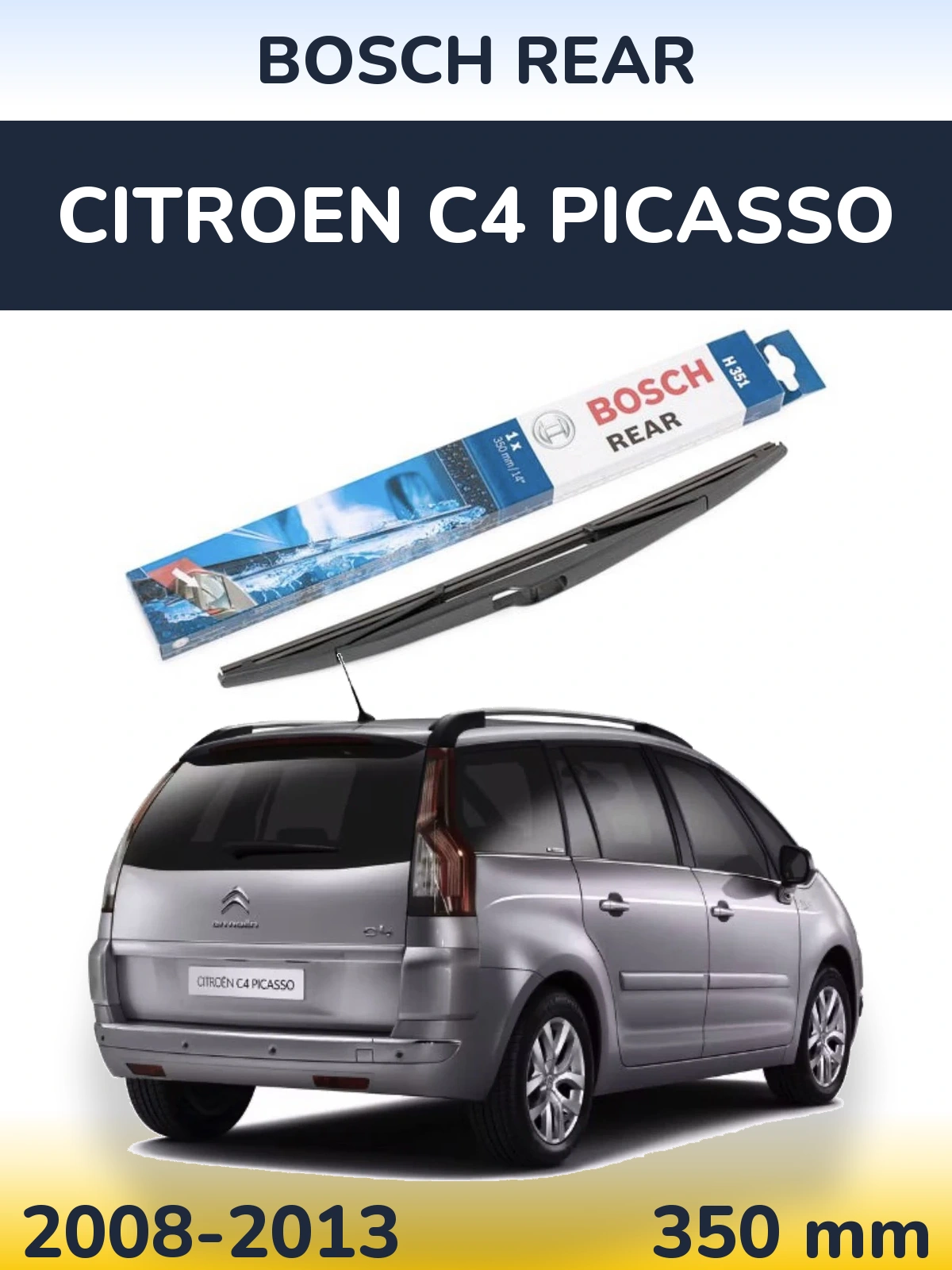Tylna wycieraczka BOSCH Rear 350 mm do Citroen C4 Picasso 2008-2013