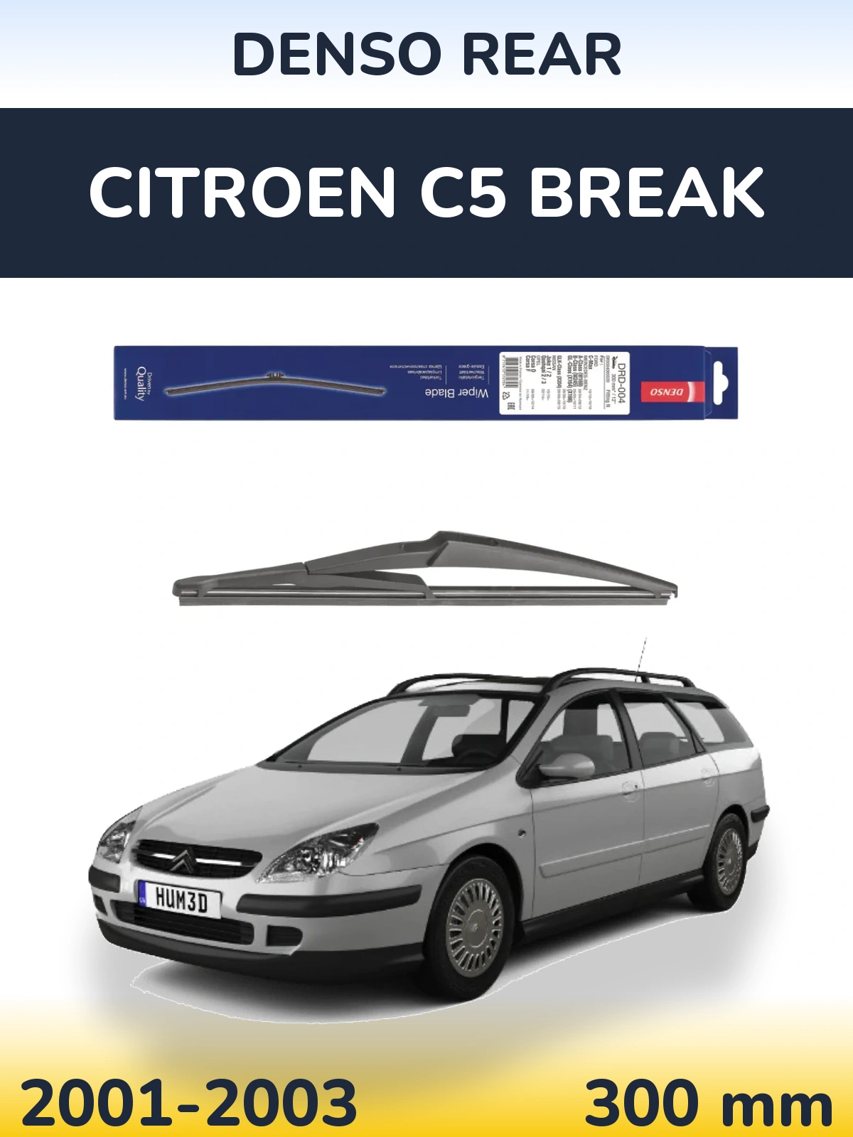 Задний дворник Denso Rear 300 мм для Citroen C5 Break 2001-2003