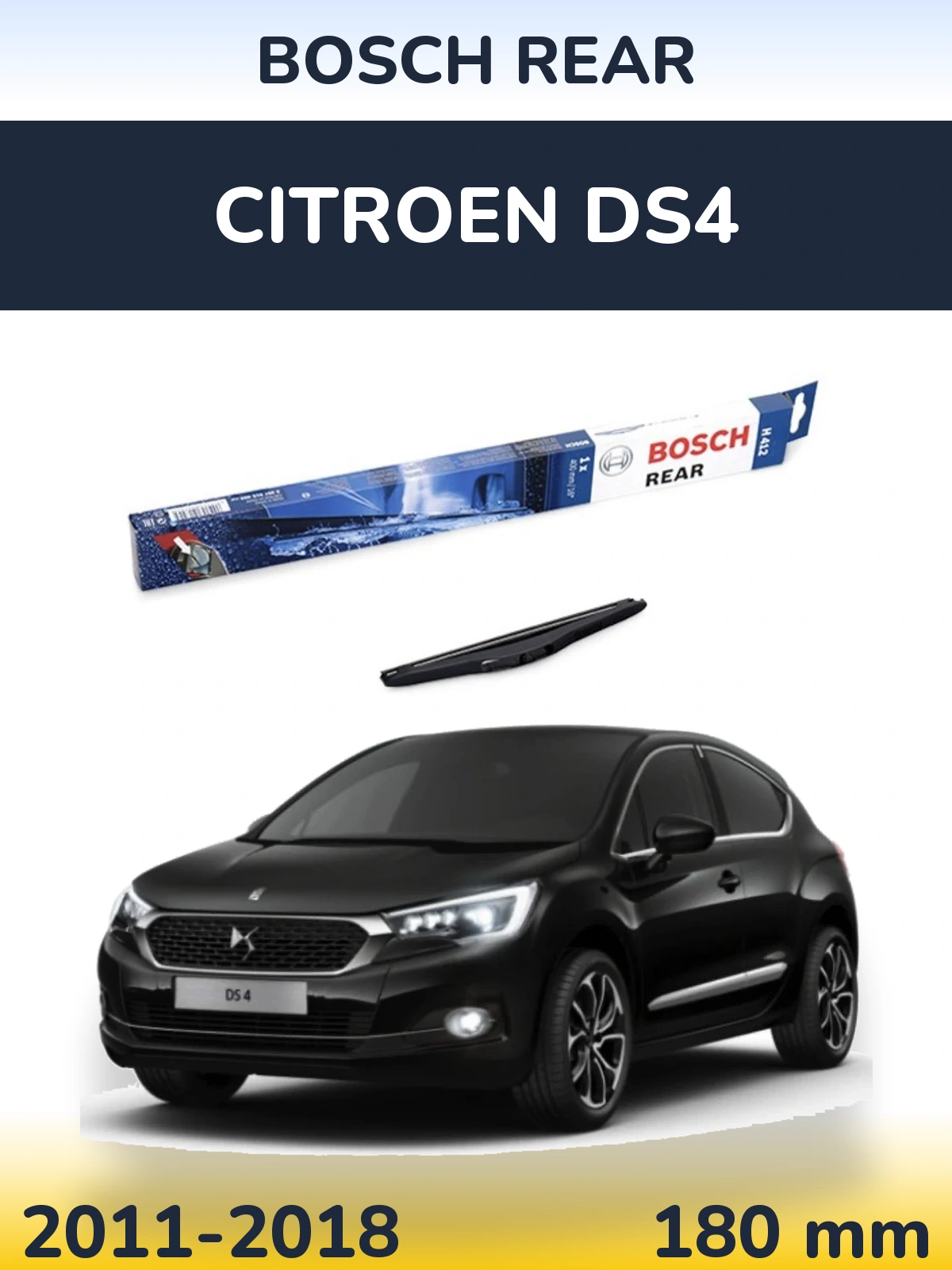Tylna wycieraczka BOSCH Rear 180 mm do Citroen DS4 2011-2018