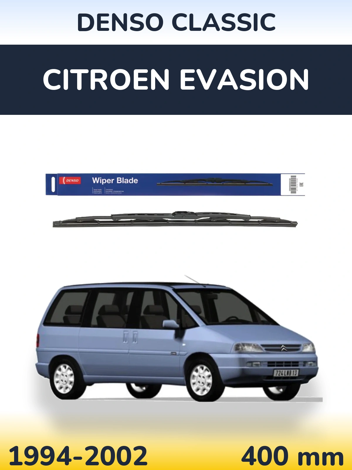 Tylna wycieraczka Denso Classic 400 mm do Citroen Evasion 1994-2002