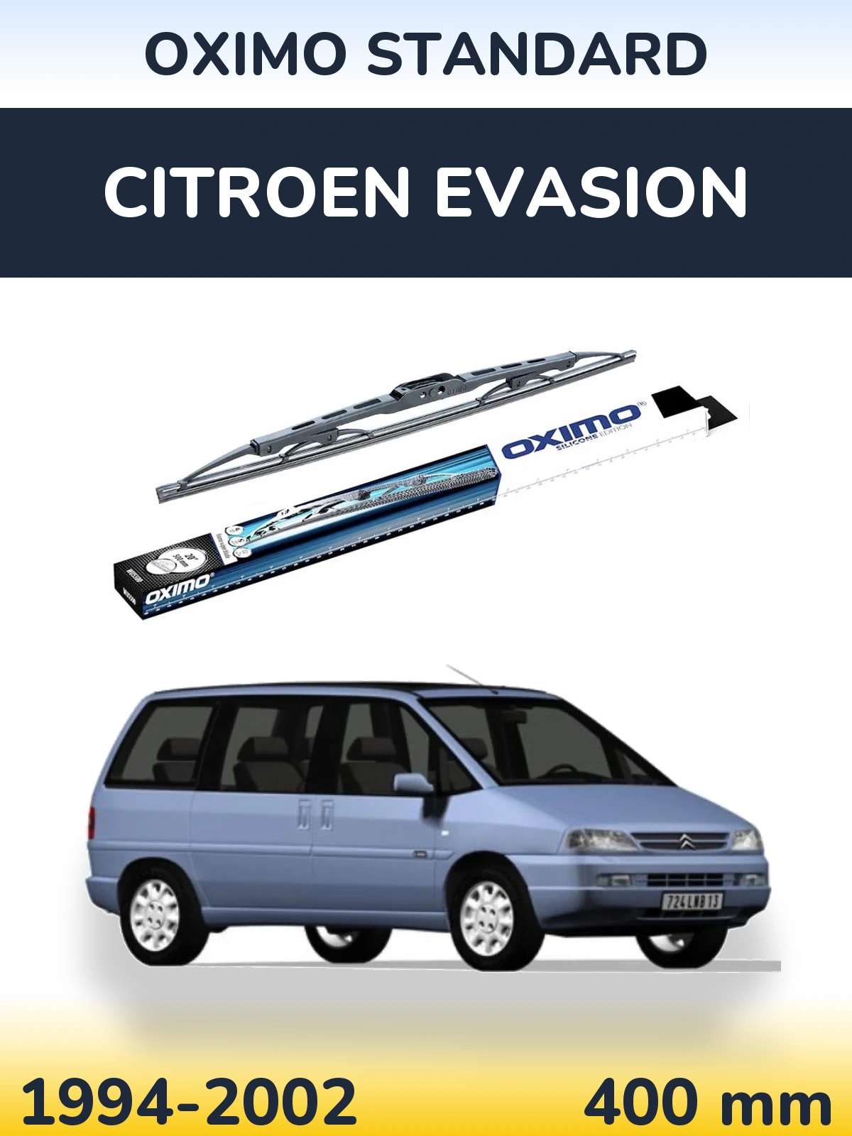 Tylna wycieraczka Oximo Standard 400 mm do Citroen Evasion 1994-2002