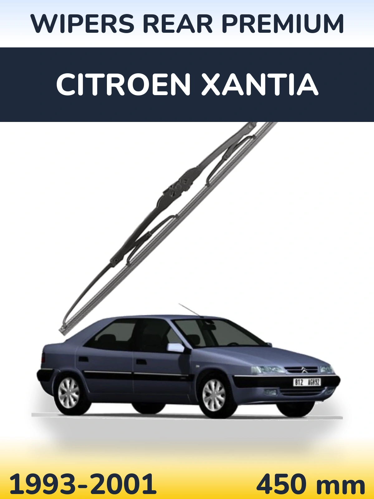 Задний дворник WIPERS REAR PREMIUM 450 мм для Citroen Xantia 1993-2001