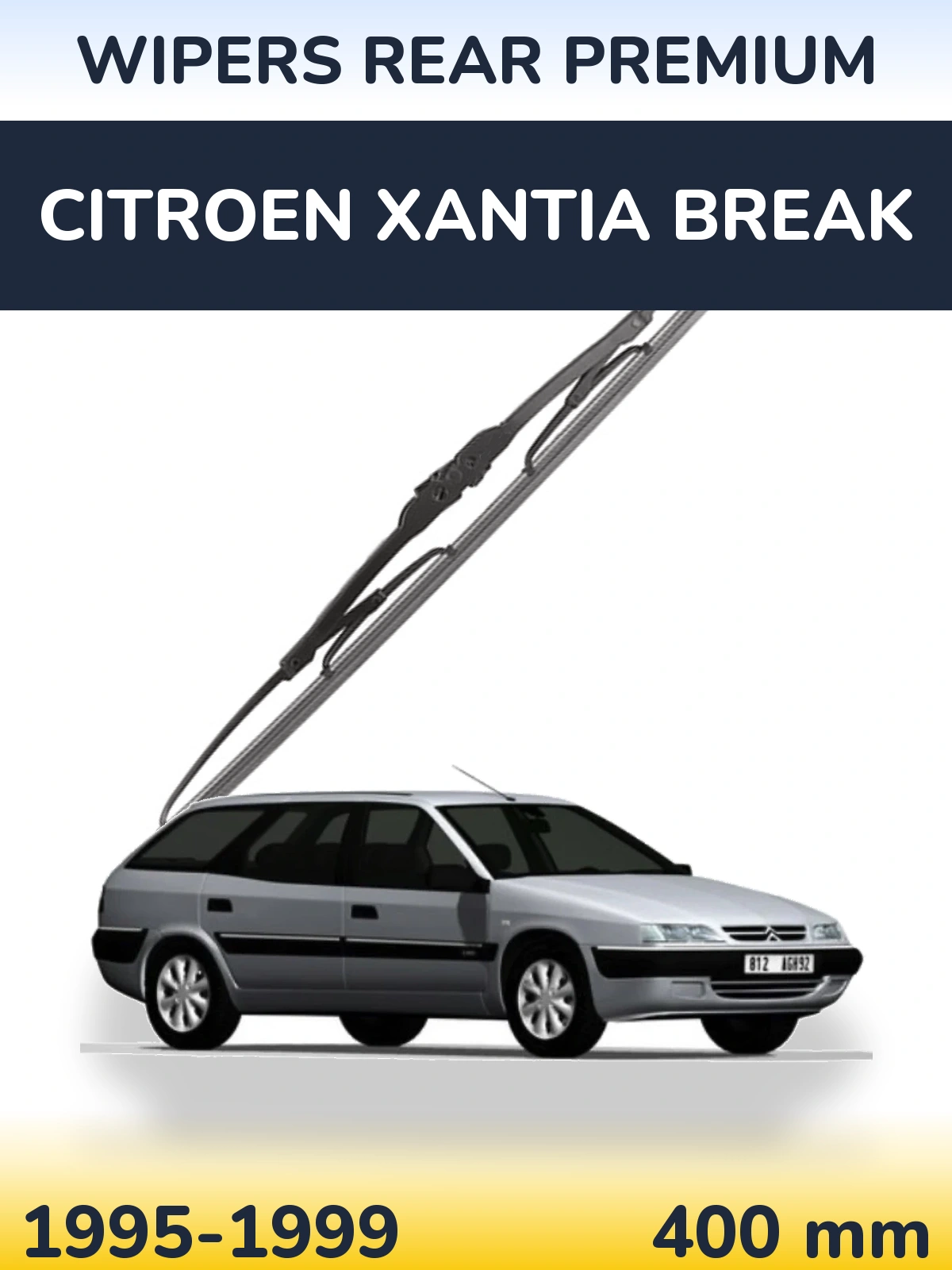 Задний дворник WIPERS REAR PREMIUM 400 мм для Citroen Xantia Break 1995-1999