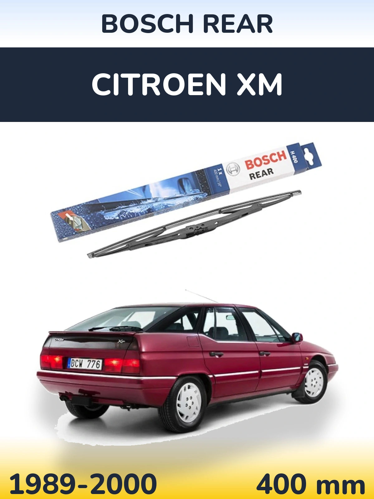 Tylna wycieraczka BOSCH Rear 400 mm do Citroen XM 1989-2000