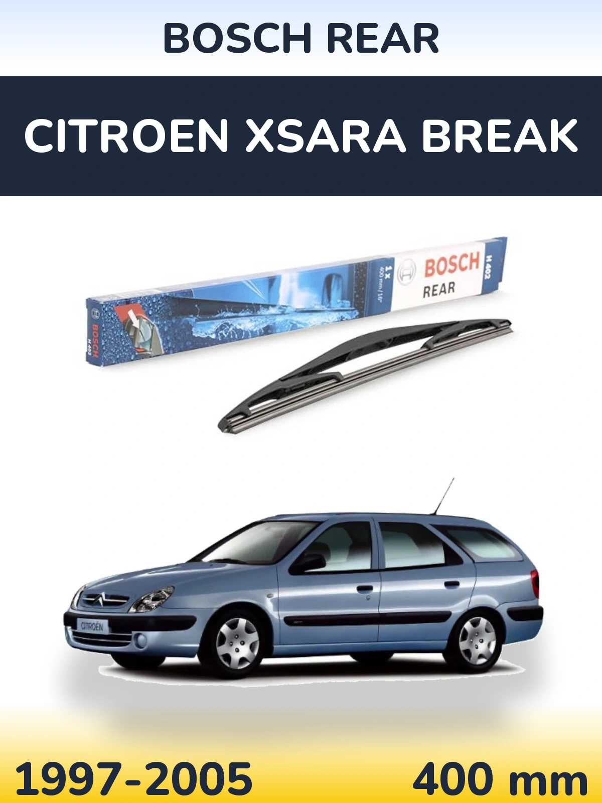 Tylna wycieraczka BOSCH Rear 400 mm do Citroen Xsara Break 1997-2005