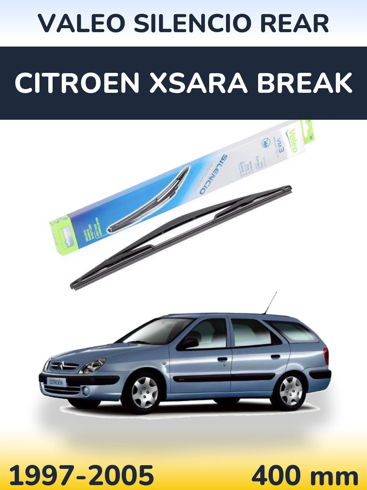 Tylna wycieraczka Valeo Silencio Rear 400 mm do Citroen Xsara Break 1997-2005