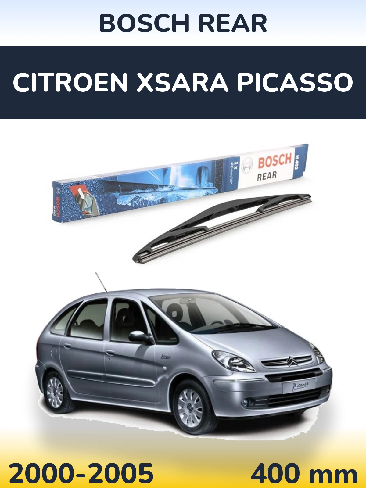 Tylna wycieraczka BOSCH Rear 400 mm do Citroen Xsara Picasso 2000-2005