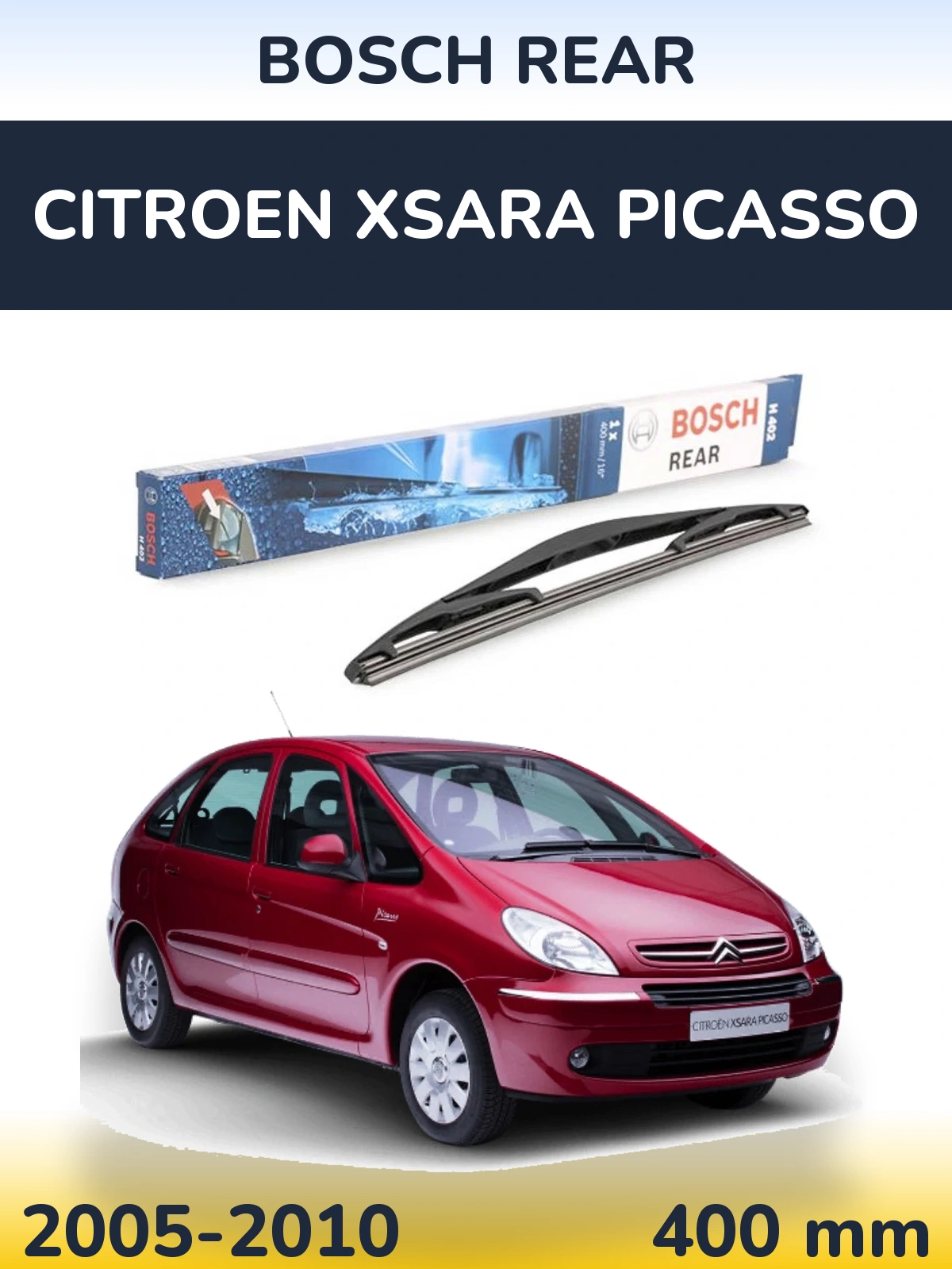 Tylna wycieraczka BOSCH Rear 400 mm do Citroen Xsara Picasso 2005-2010