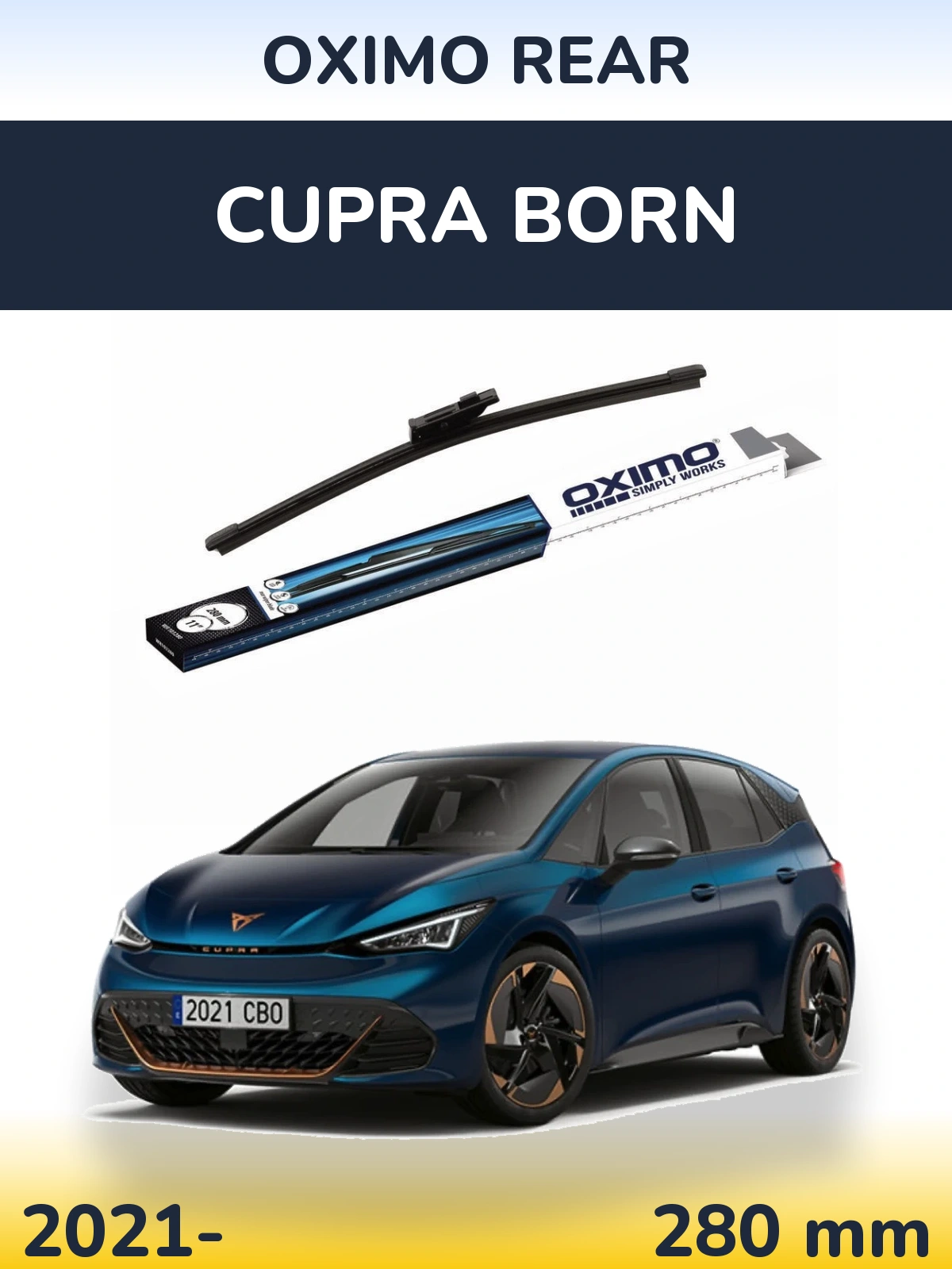 Задний дворник Oximo Rear 280 мм для Cupra Born 2021-2026