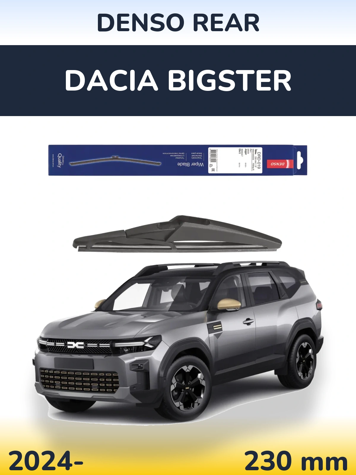 Tylna wycieraczka Denso Rear 230 mm do Dacia Bigster 2024-2026