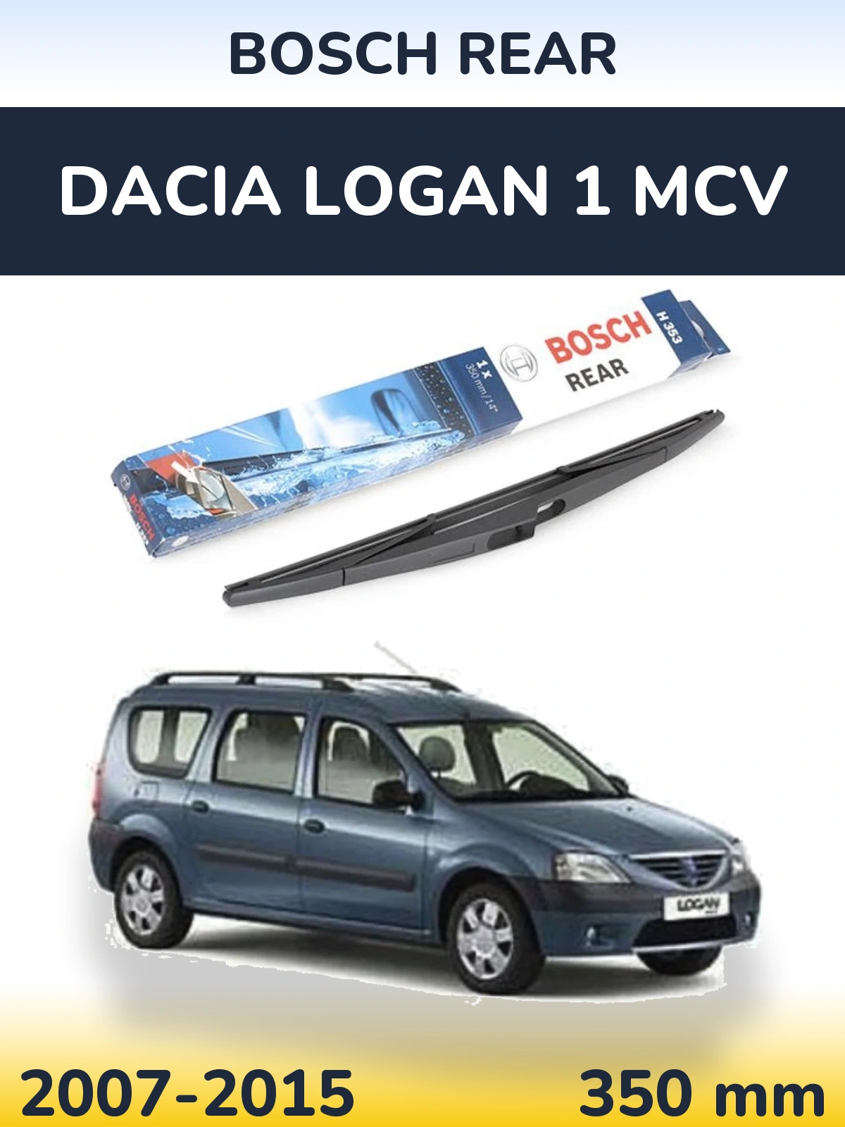 Tylna wycieraczka BOSCH Rear 350 mm do Dacia Logan 1 MCV 2007-2015