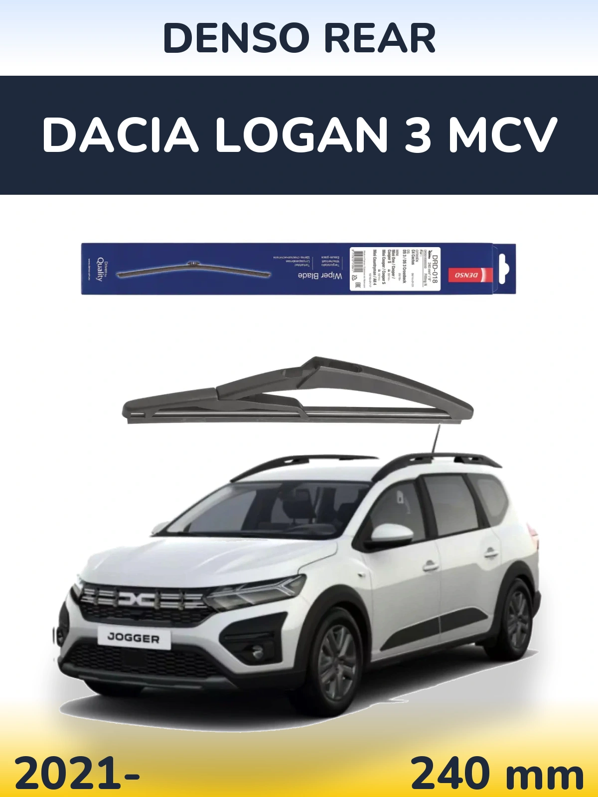 Tylna wycieraczka Denso Rear 240 mm do Dacia Logan 3 MCV 2021-2026