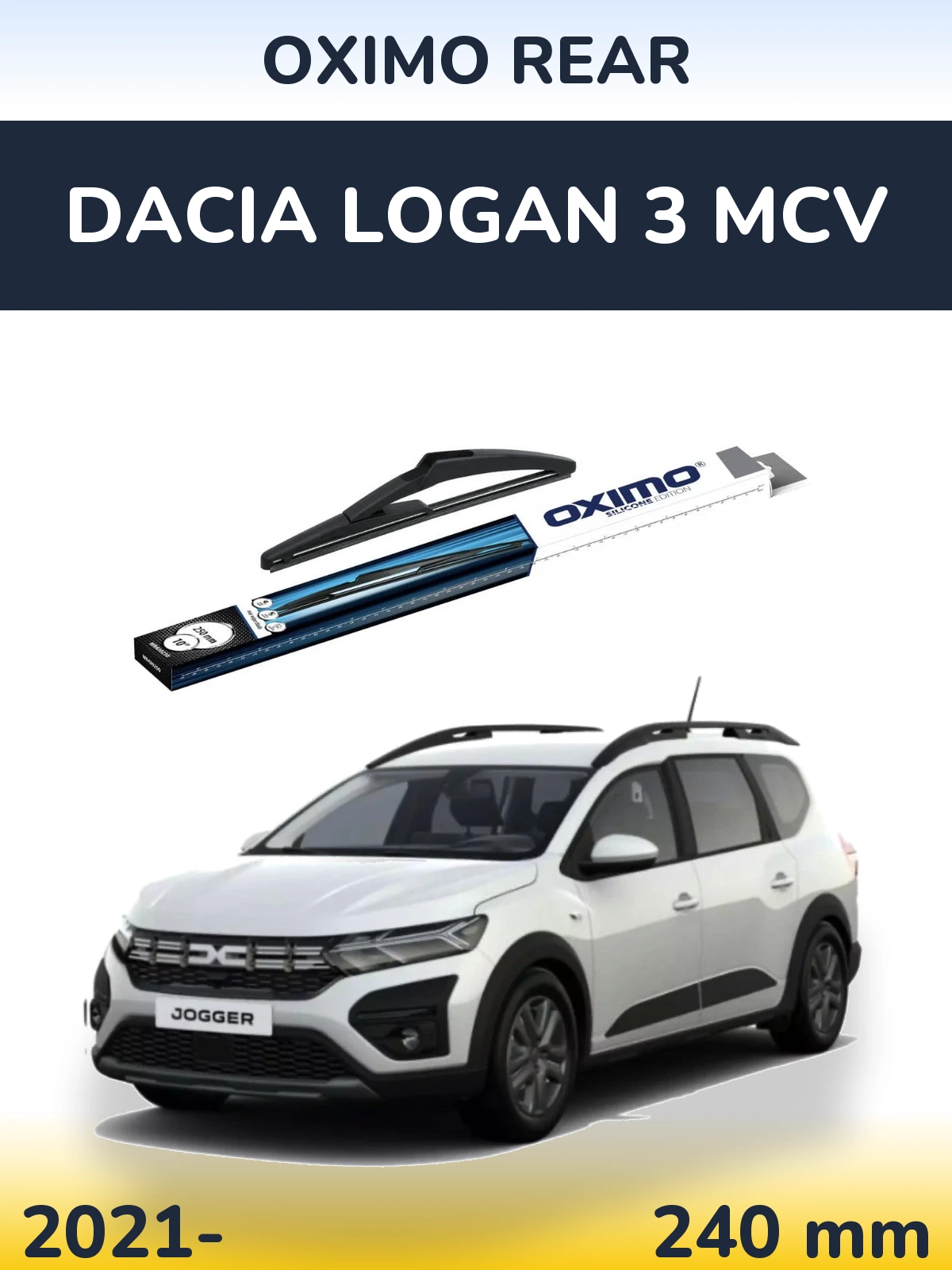 Tylna wycieraczka Oximo Rear 250 mm do Dacia Logan 3 MCV 2021-2026