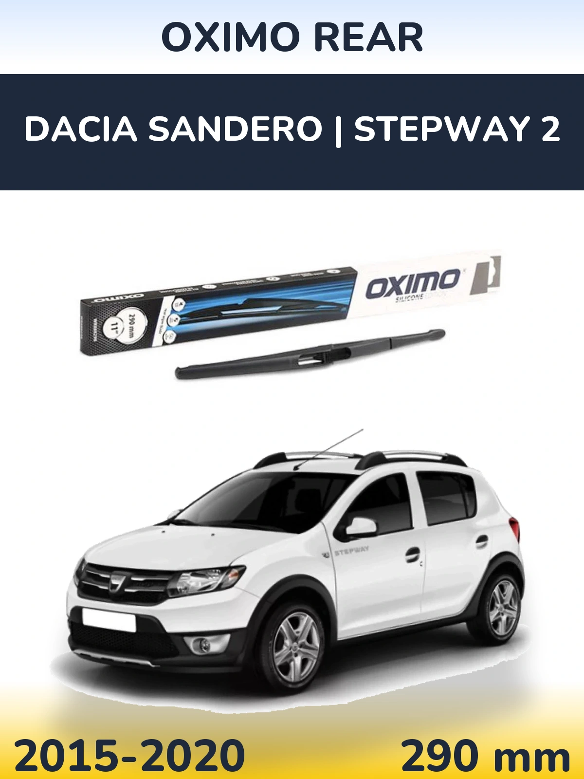 Tylna wycieraczka Oximo Rear 290 mm do Dacia Sandero | Stepway 2 2015-2020