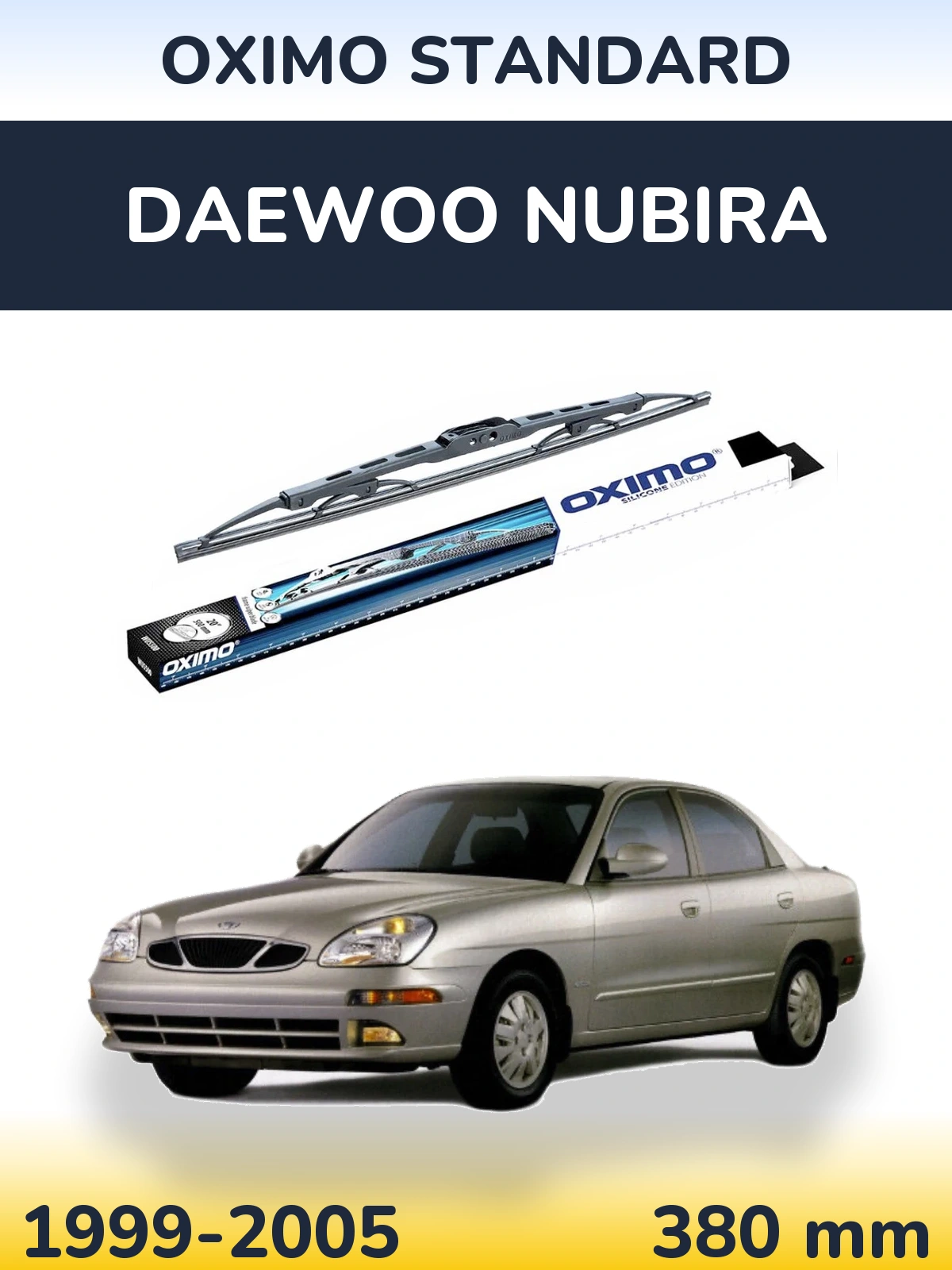 Tylna wycieraczka Oximo Standard 375 mm do Daewoo Nubira 1999-2005
